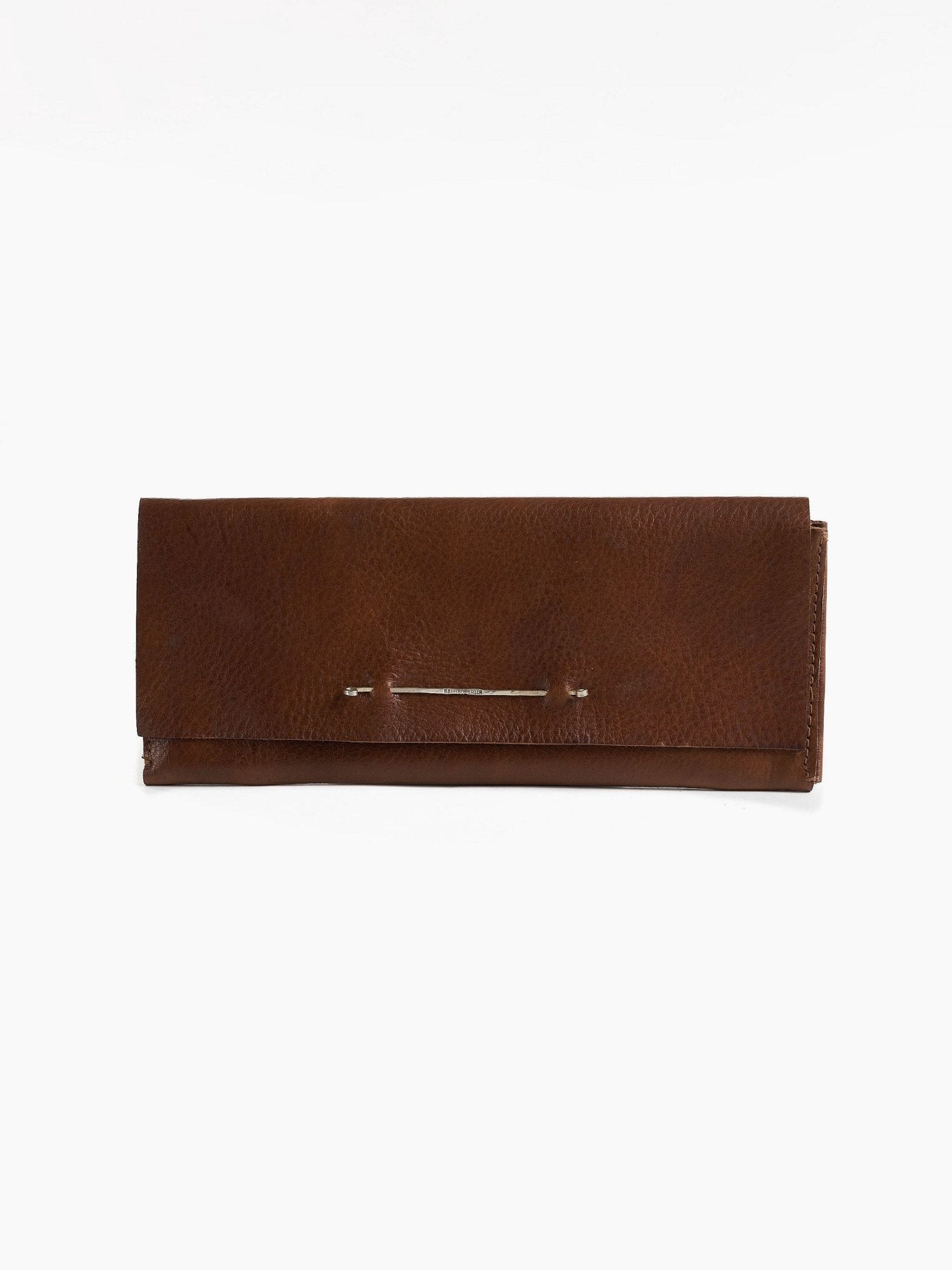 Leather Wallet with Piercing Detail - by DANIELE BASTA