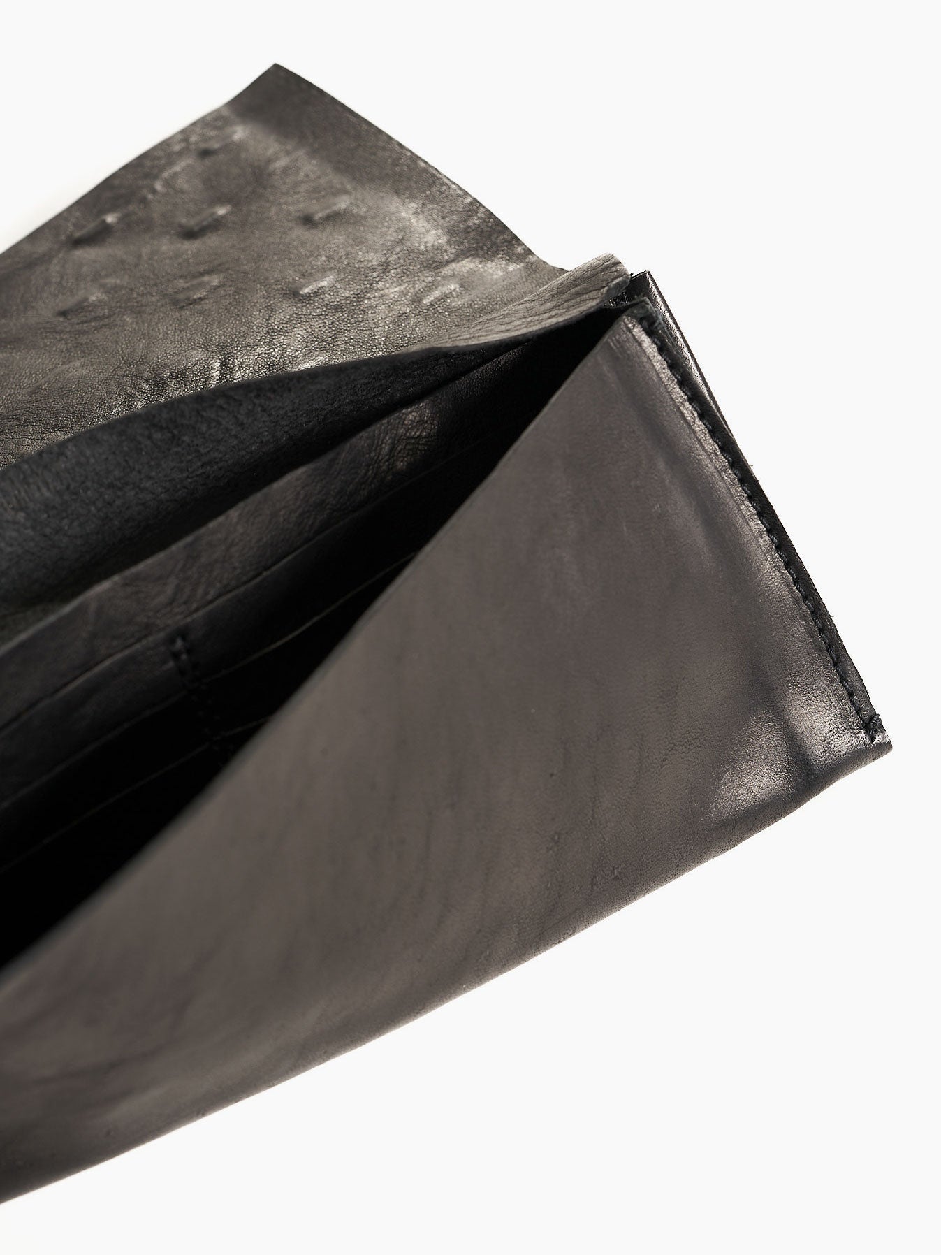Leather Wallet with Silver Staples - by DANIELE BASTA