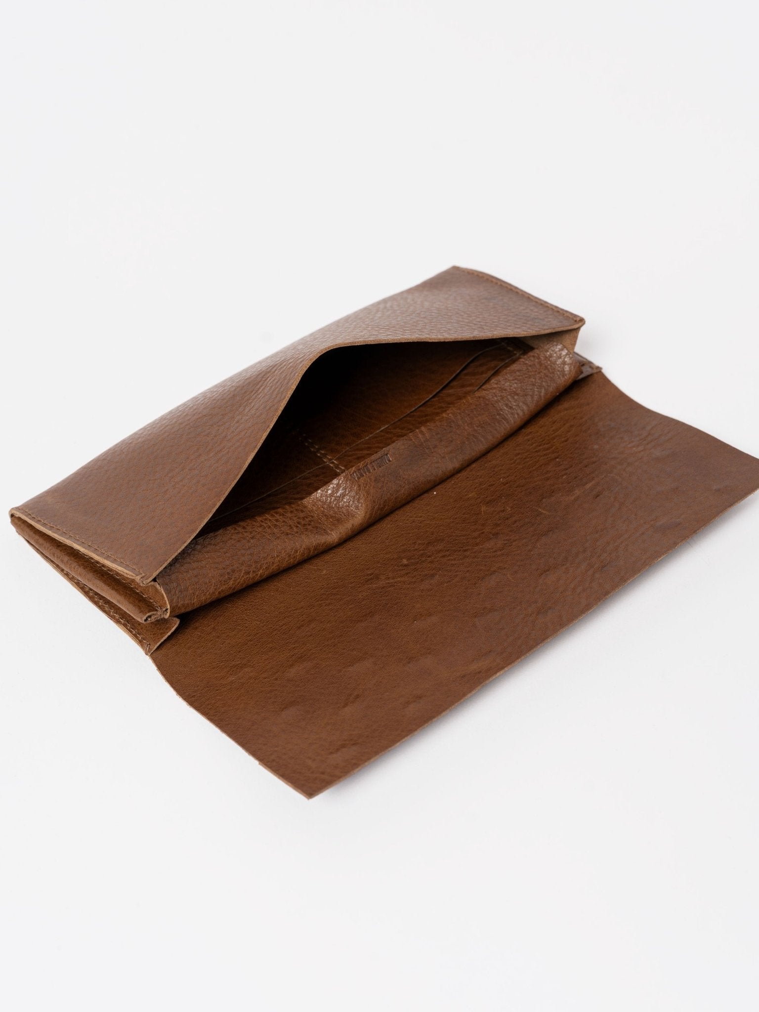 Leather Wallet with Silver Staples - by DANIELE BASTA