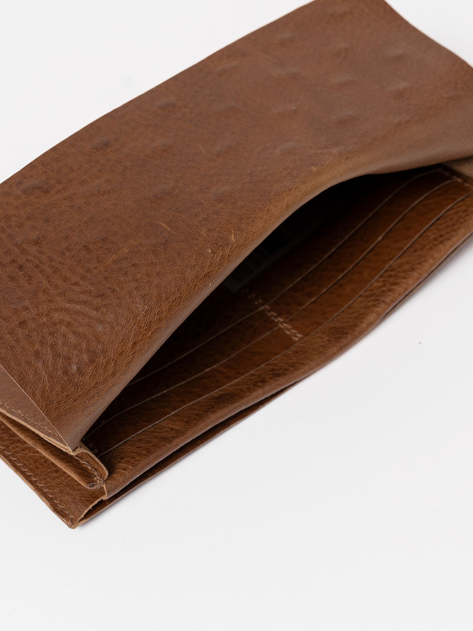 Leather Wallet with Silver Staples - by DANIELE BASTA