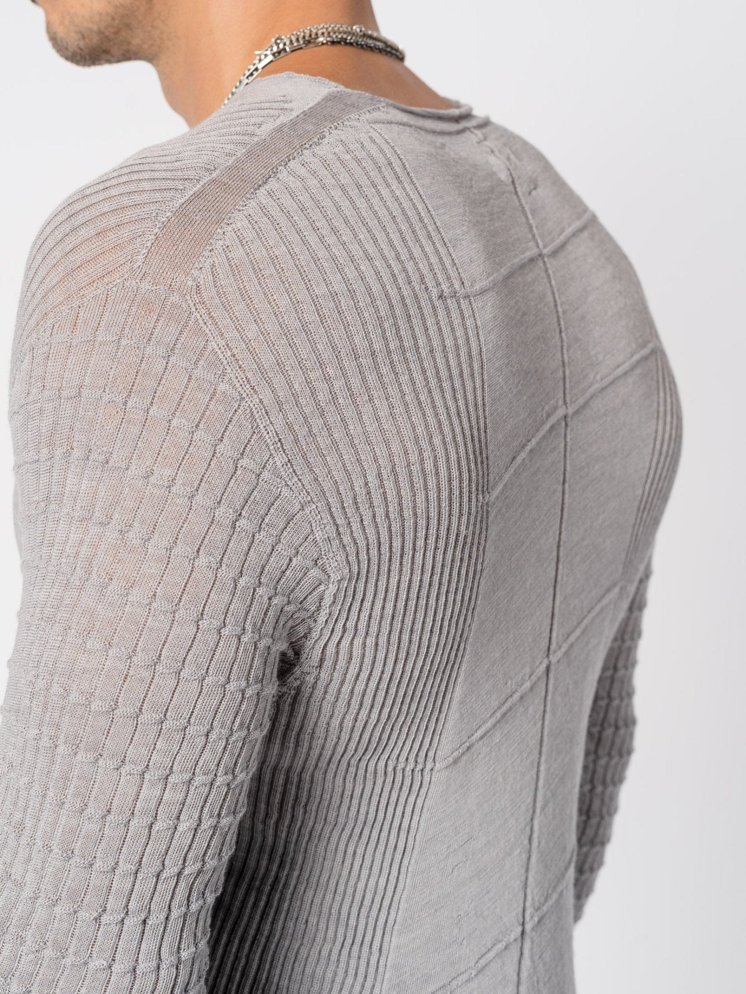 Light Twist Wool Textured Knit - by MD75