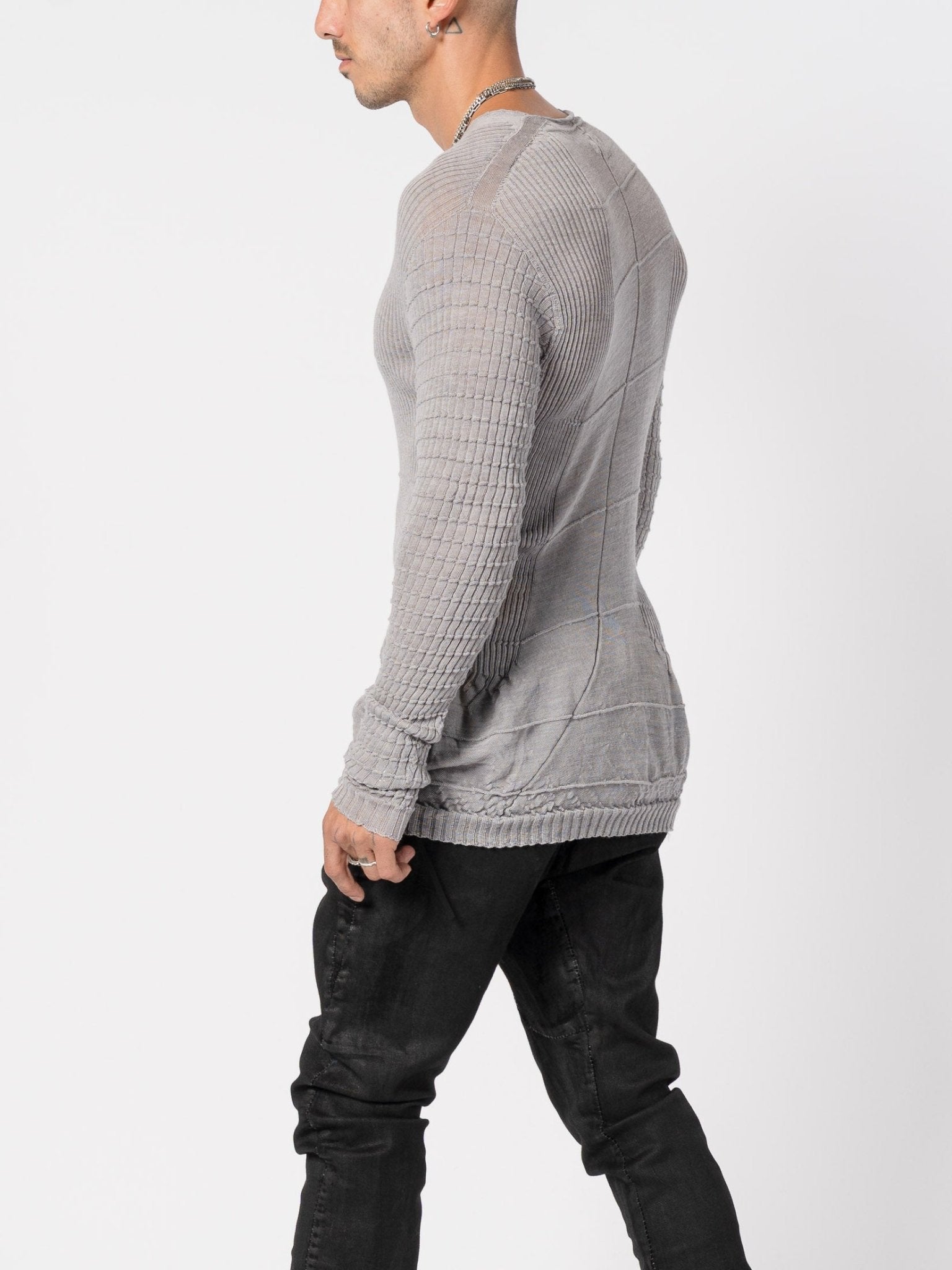 Light Twist Wool Textured Knit - by MD75
