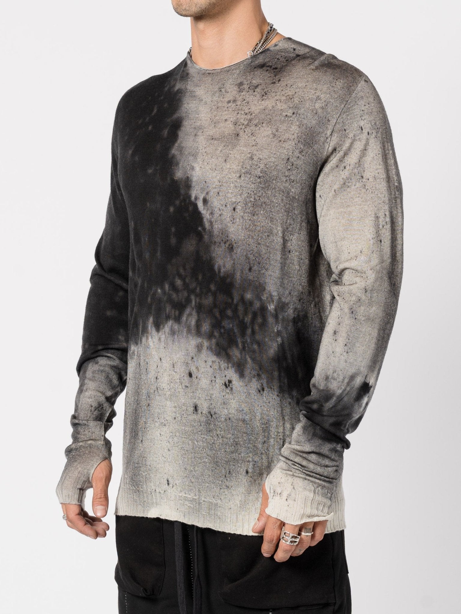 Light Wool Knit with Salt Treatment - by MD75