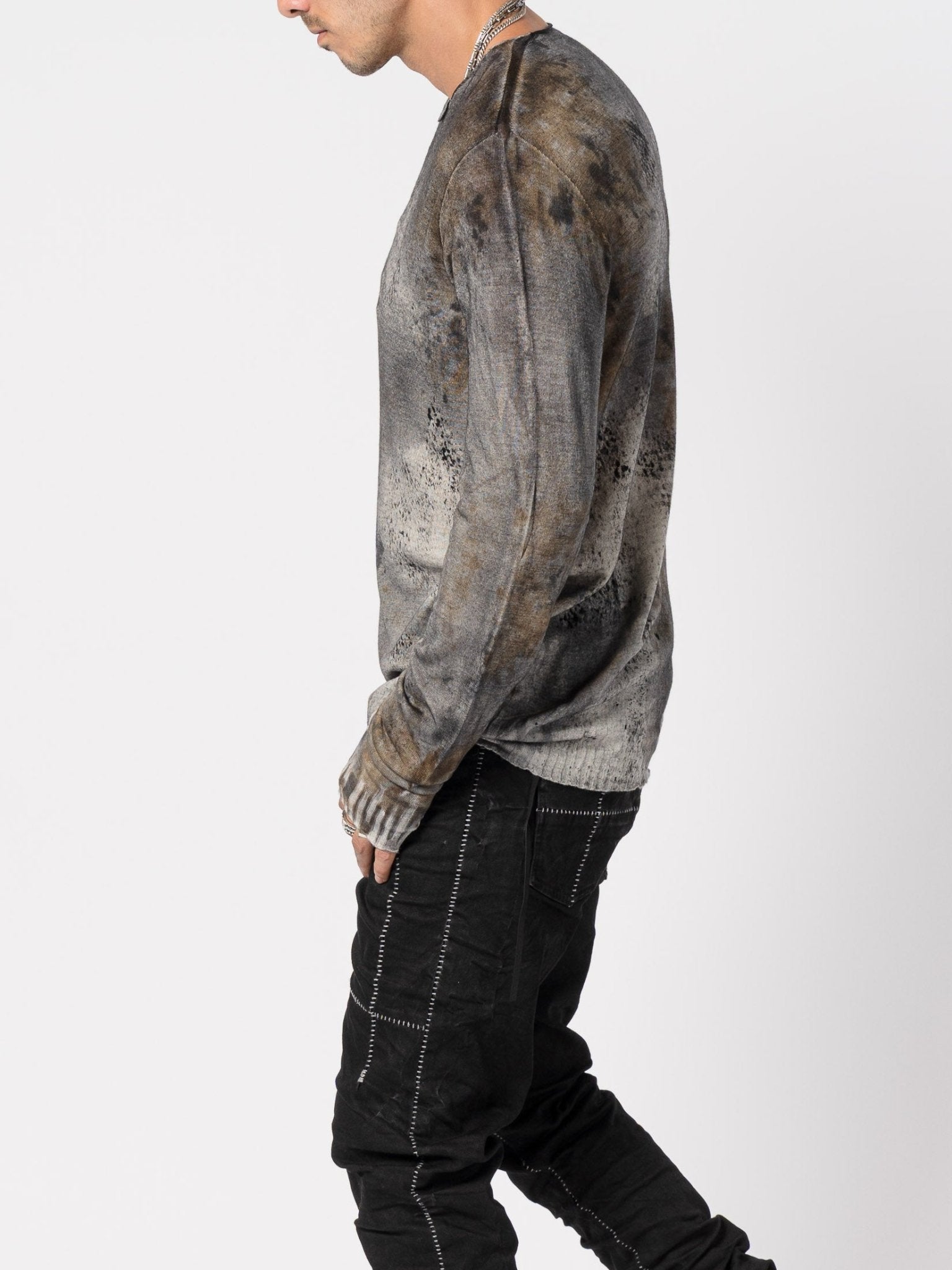 Light Wool Knit with Salt Treatment - by MD75