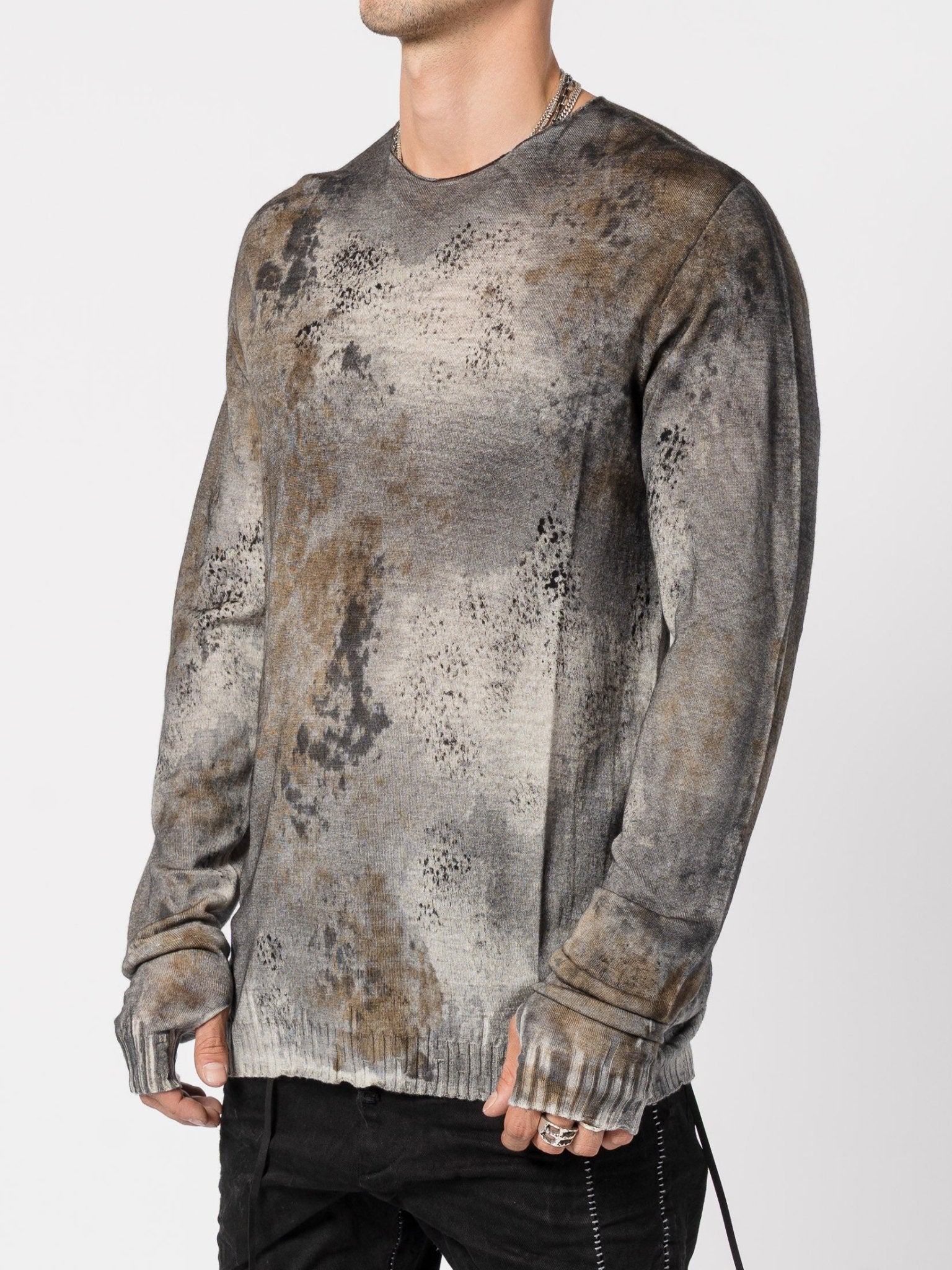 Light Wool Knit with Salt Treatment - by MD75