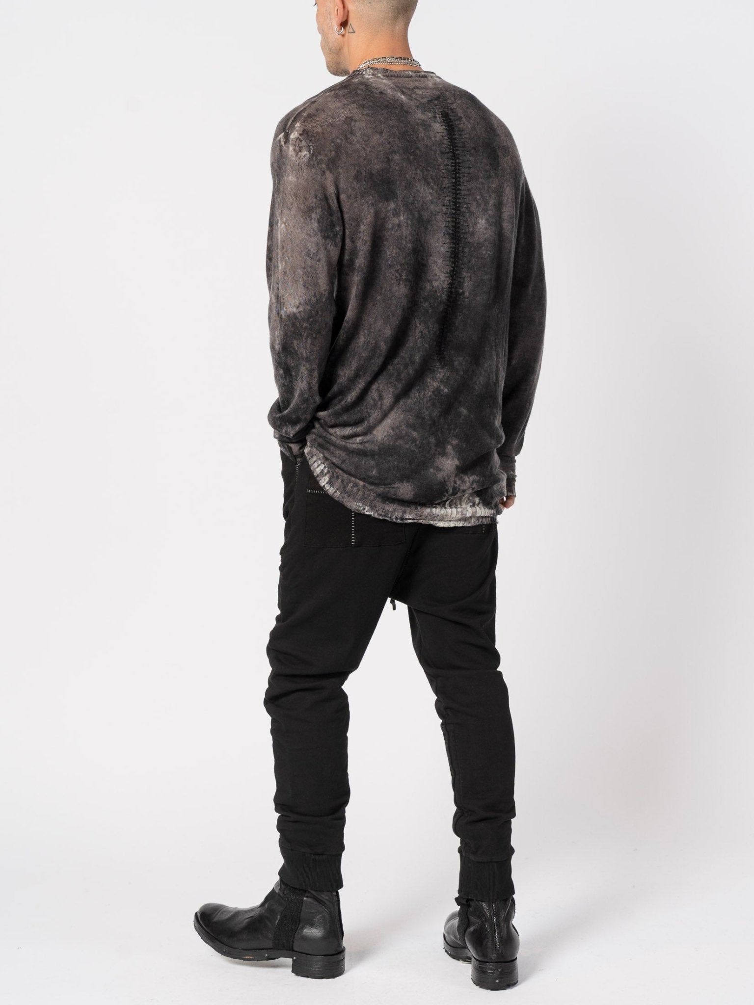 Light Wool Knit with Sponged Dyeing - by MD75