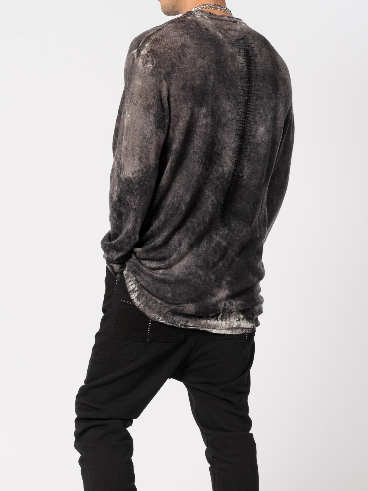 Light Wool Knit with Sponged Dyeing - by MD75