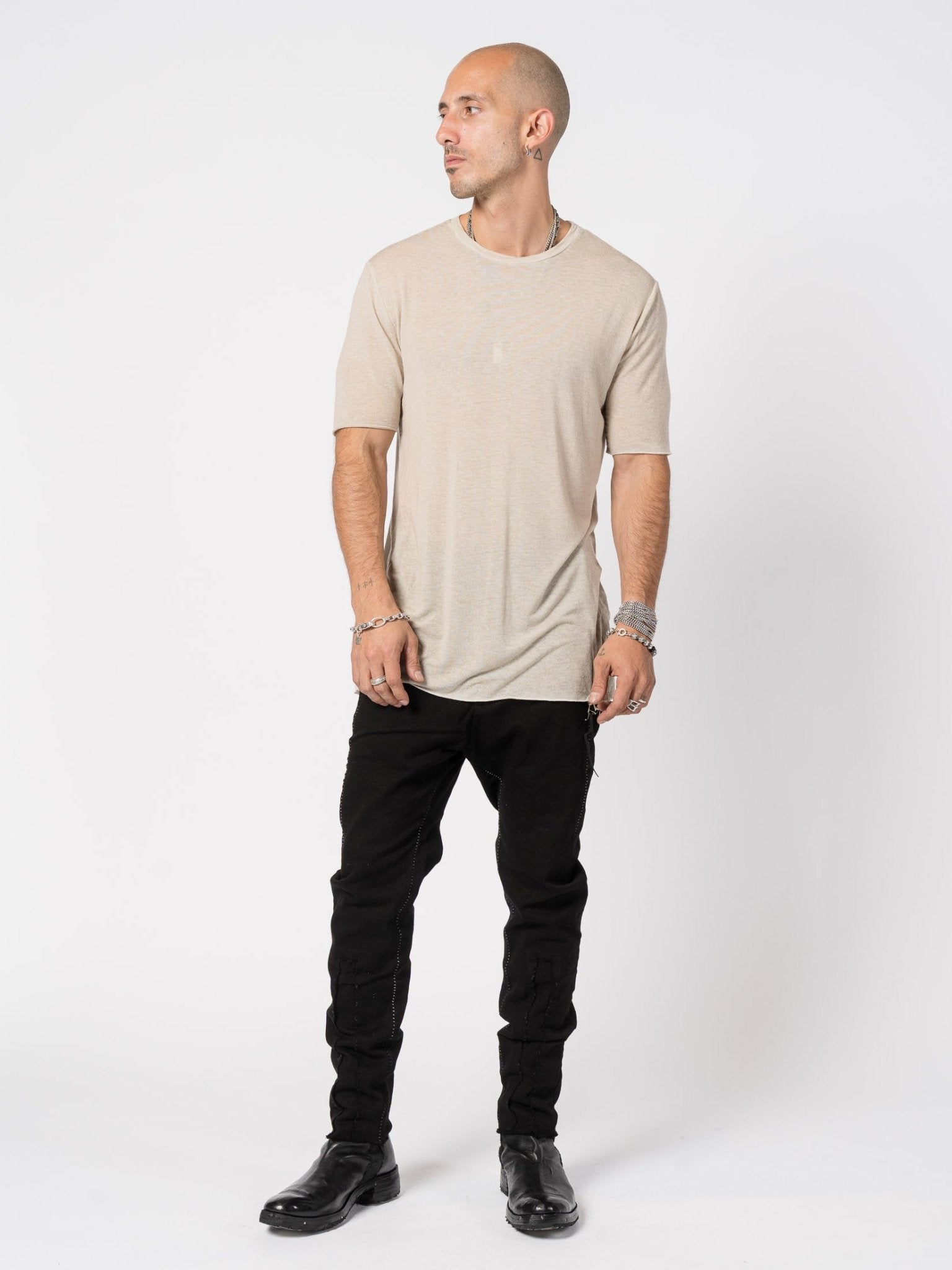 Lightweight Modal–Cashmere Short - Sleeve Tee - by MD75