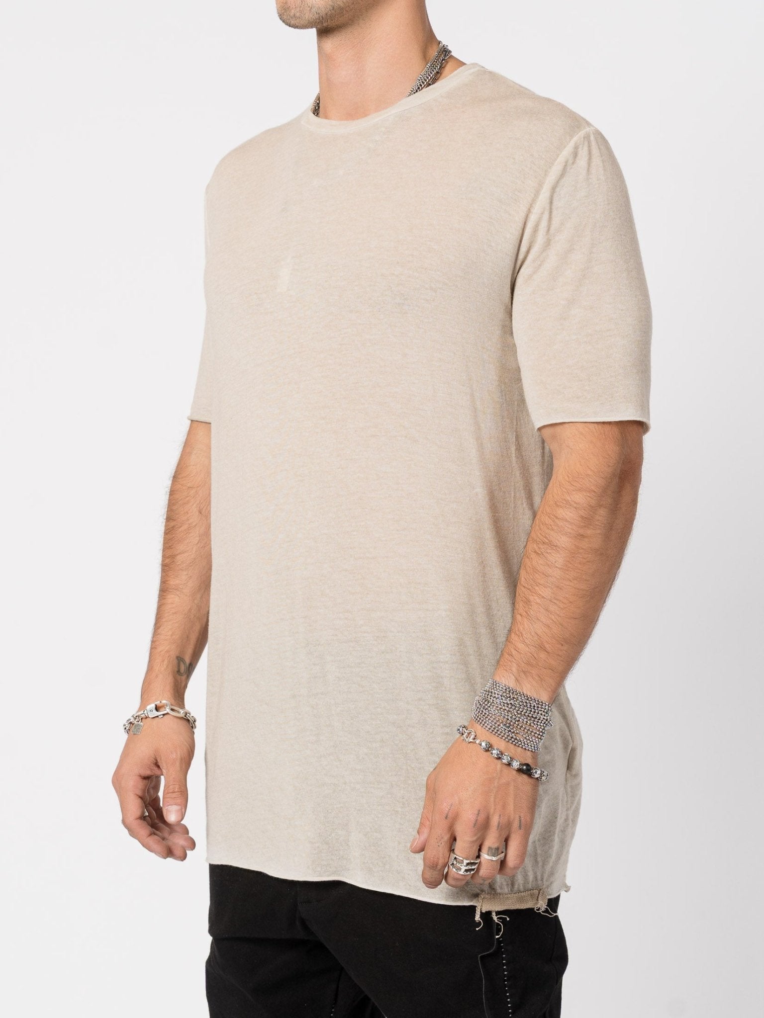 Lightweight Modal–Cashmere Short - Sleeve Tee - by MD75