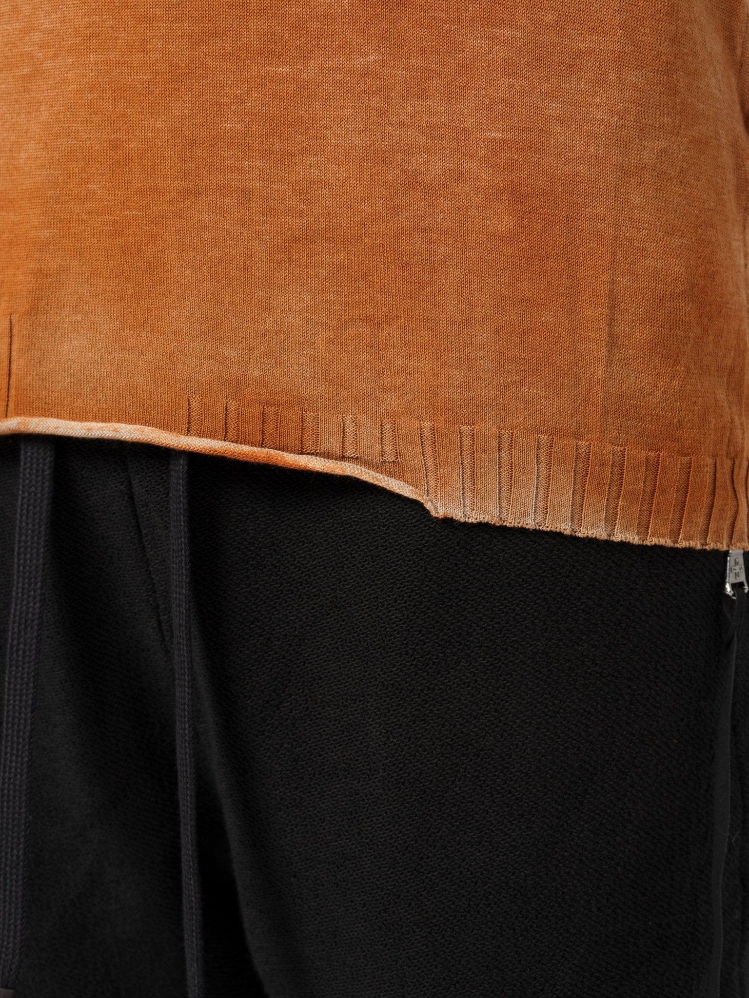 Lightweight Ribbed Knit Tee - by MD75