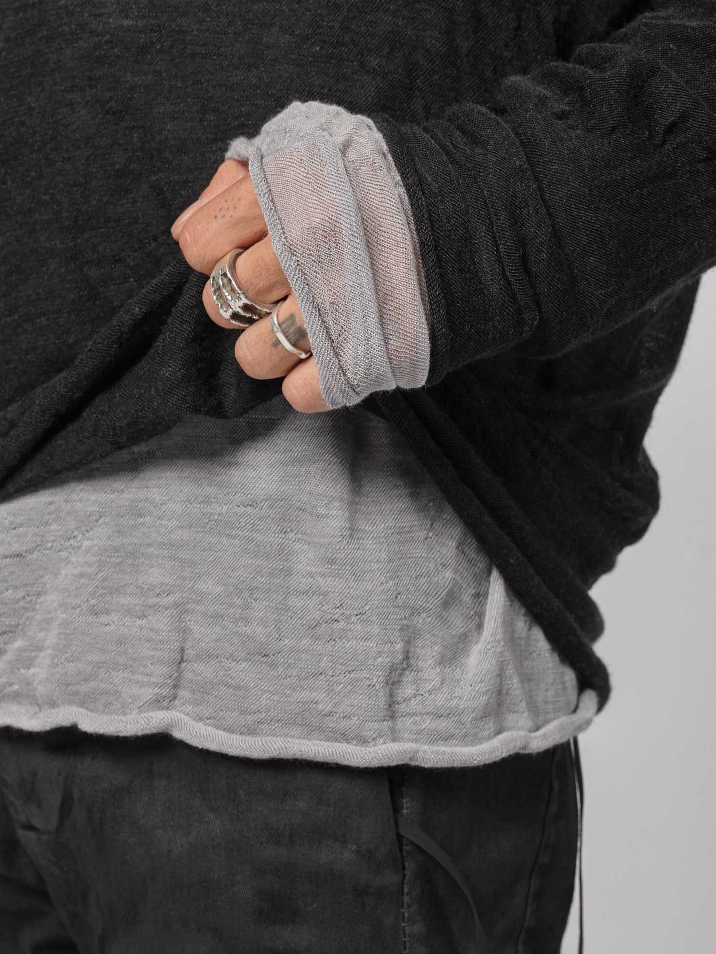 Lightweight Twist - Wool Long Sleeve Top - by MD75