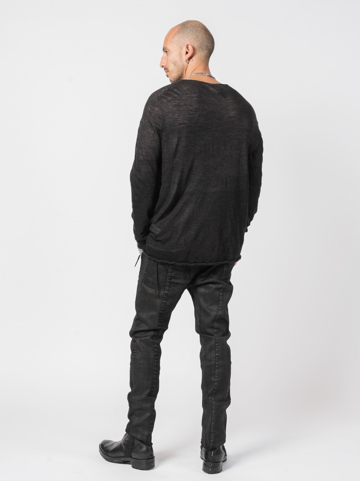 Lightweight Twist - Wool Long Sleeve Top - by MD75