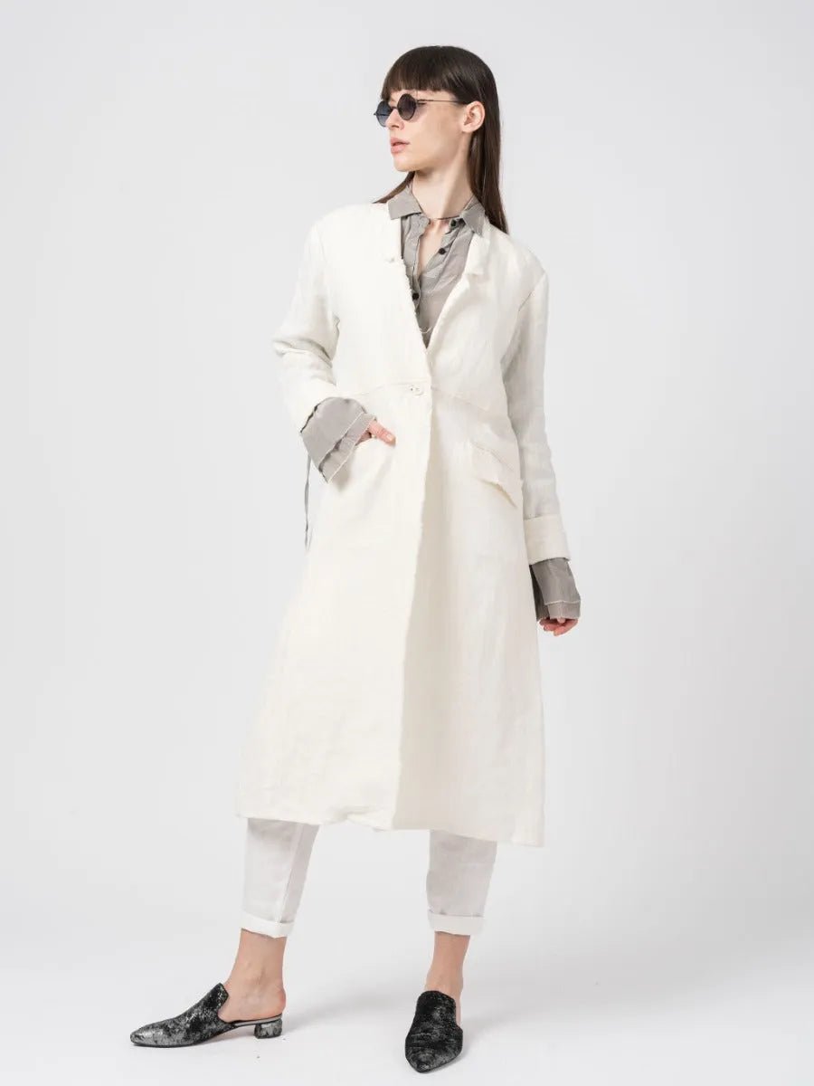 LINEN COAT - by DEVA KANYA