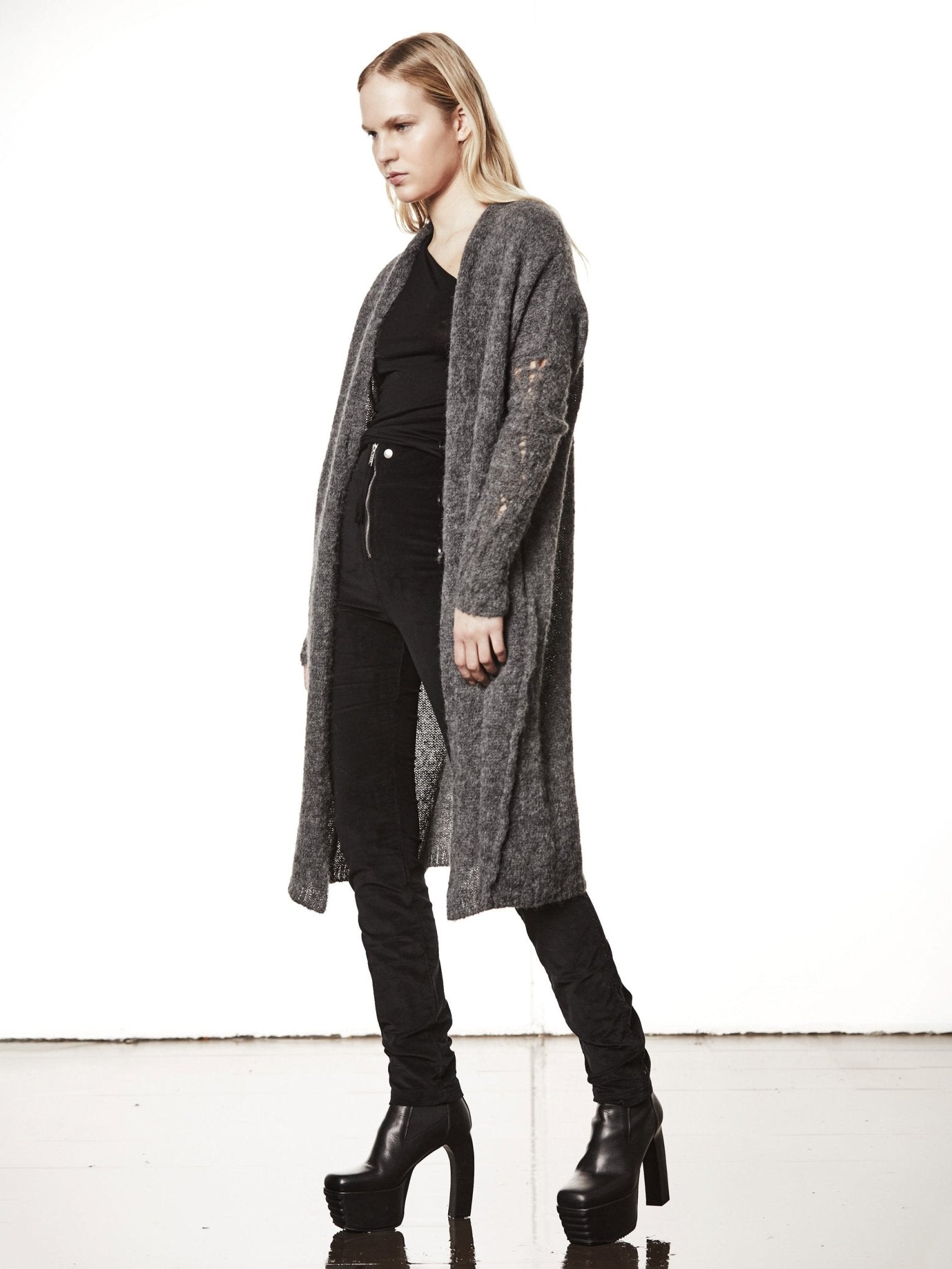 Long Alpaca Cardigan - by THOM KROM