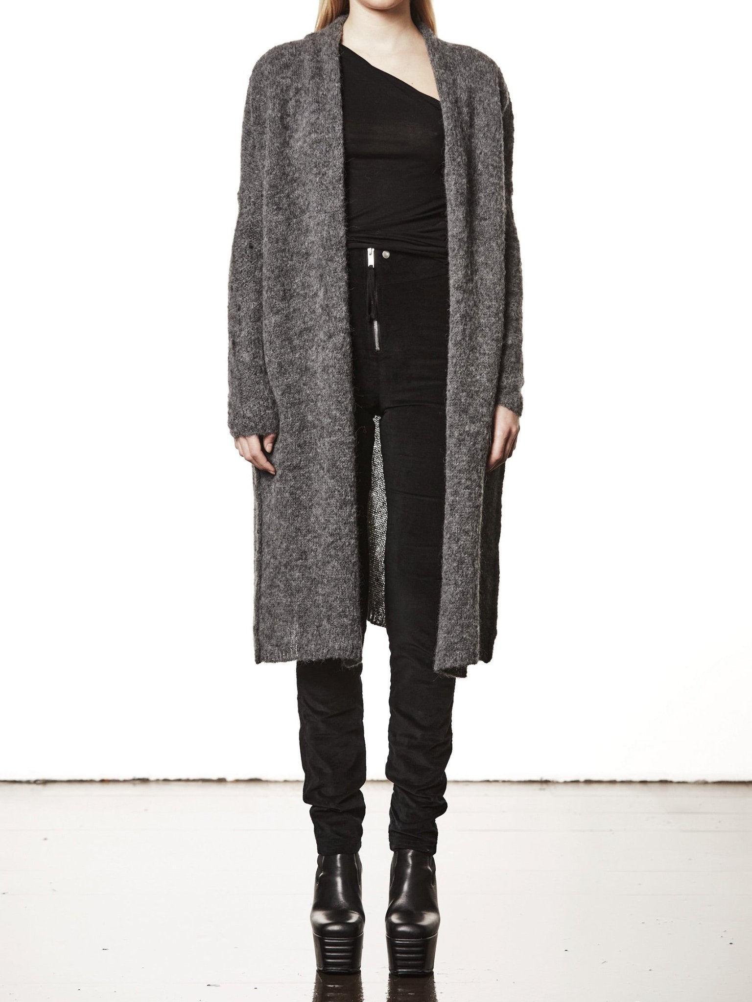 Long Alpaca Cardigan - by THOM KROM