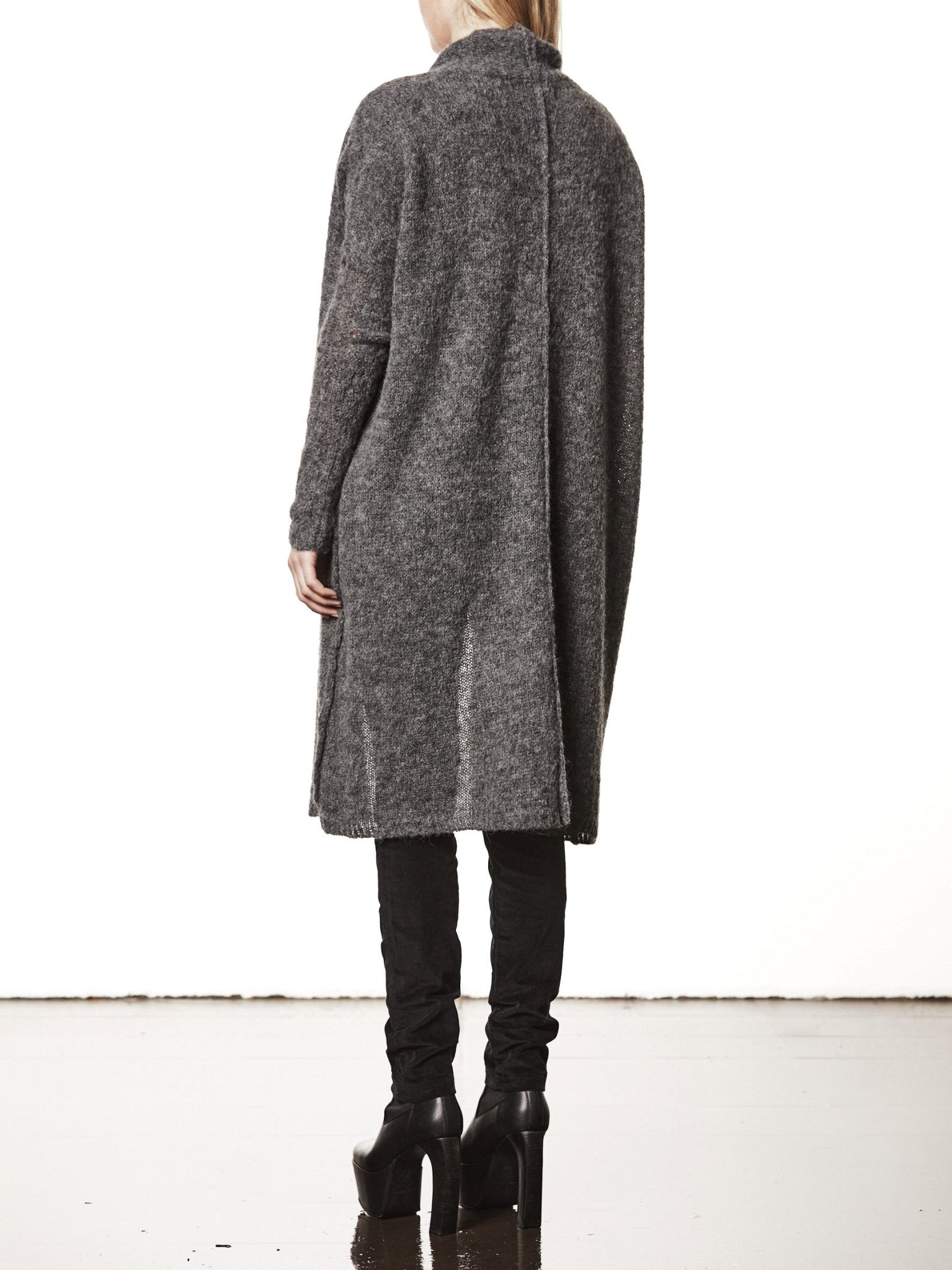 Long Alpaca Cardigan - by THOM KROM