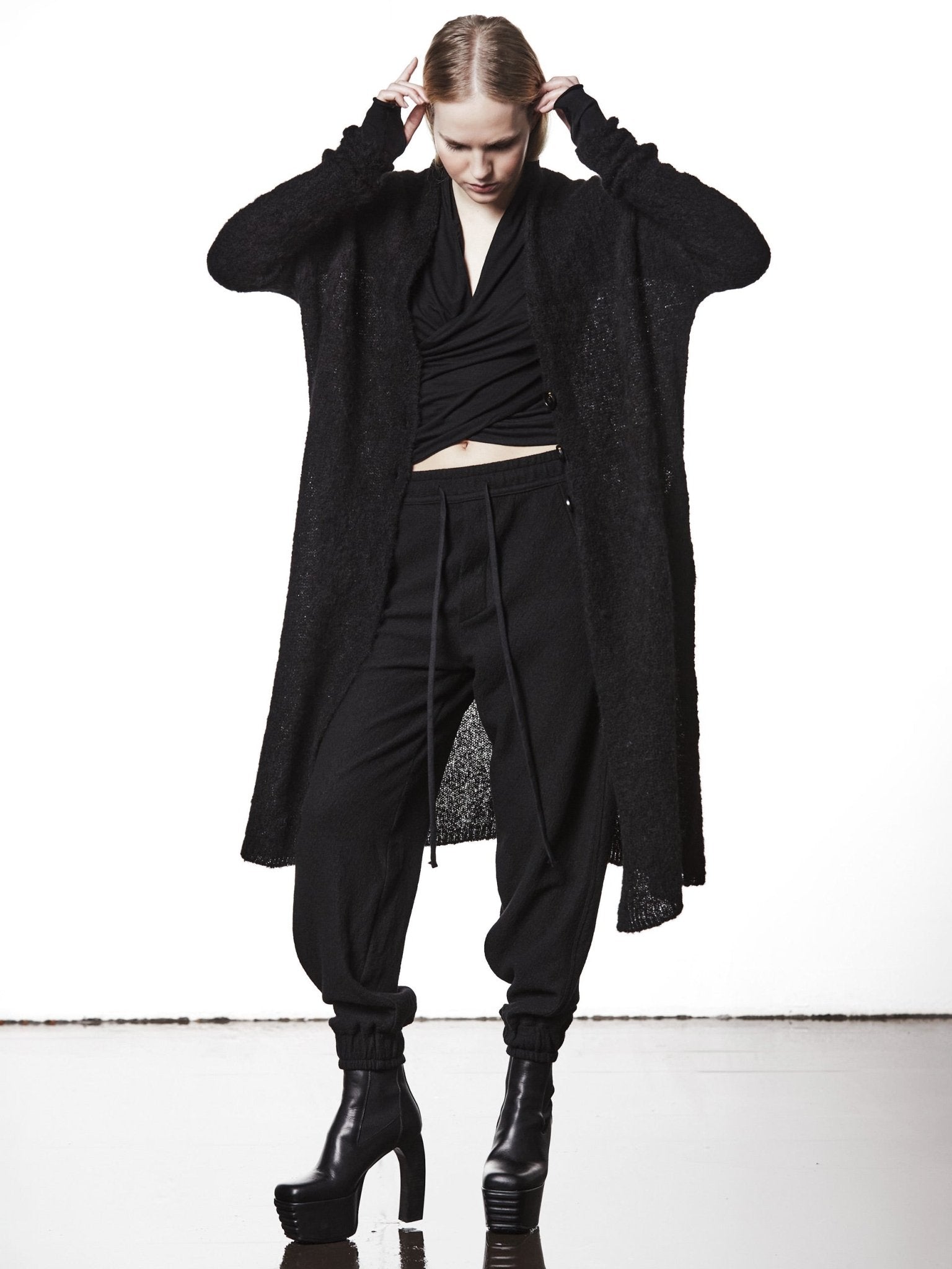 Long Alpaca Cardigan - by THOM KROM