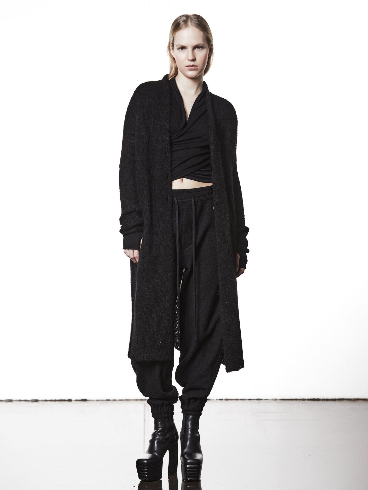 Long Alpaca Cardigan - by THOM KROM