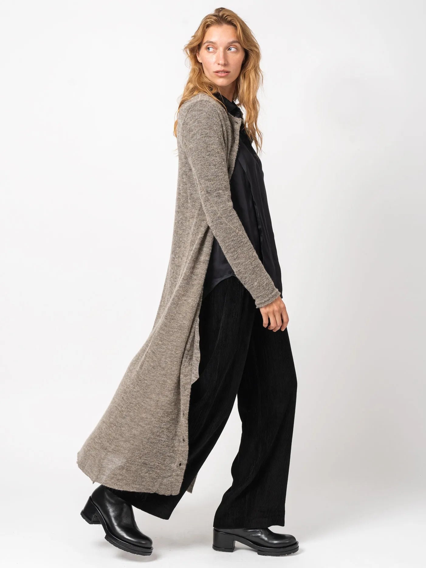 Long Buttoned Cardigan - by NOSTRA SANTISSIMA