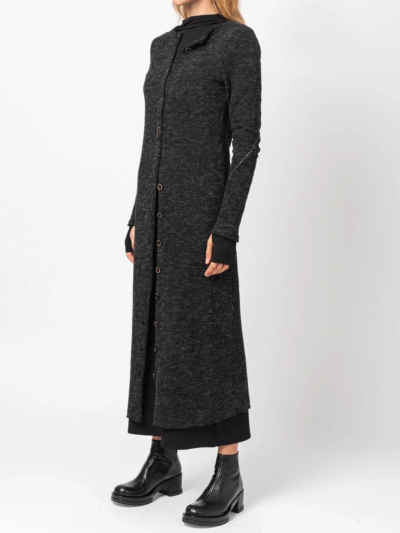 Long Buttoned Cardigan - by NOSTRA SANTISSIMA