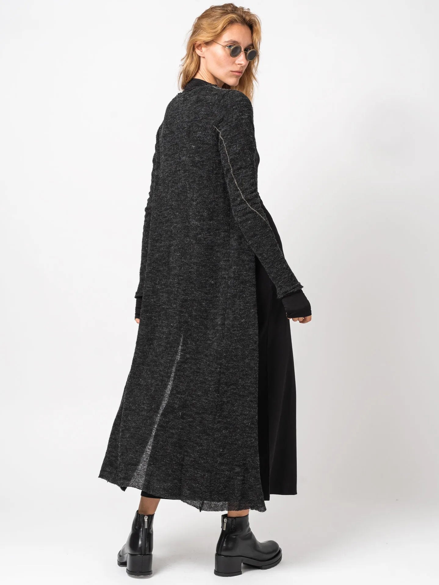 Long Buttoned Cardigan - by NOSTRA SANTISSIMA