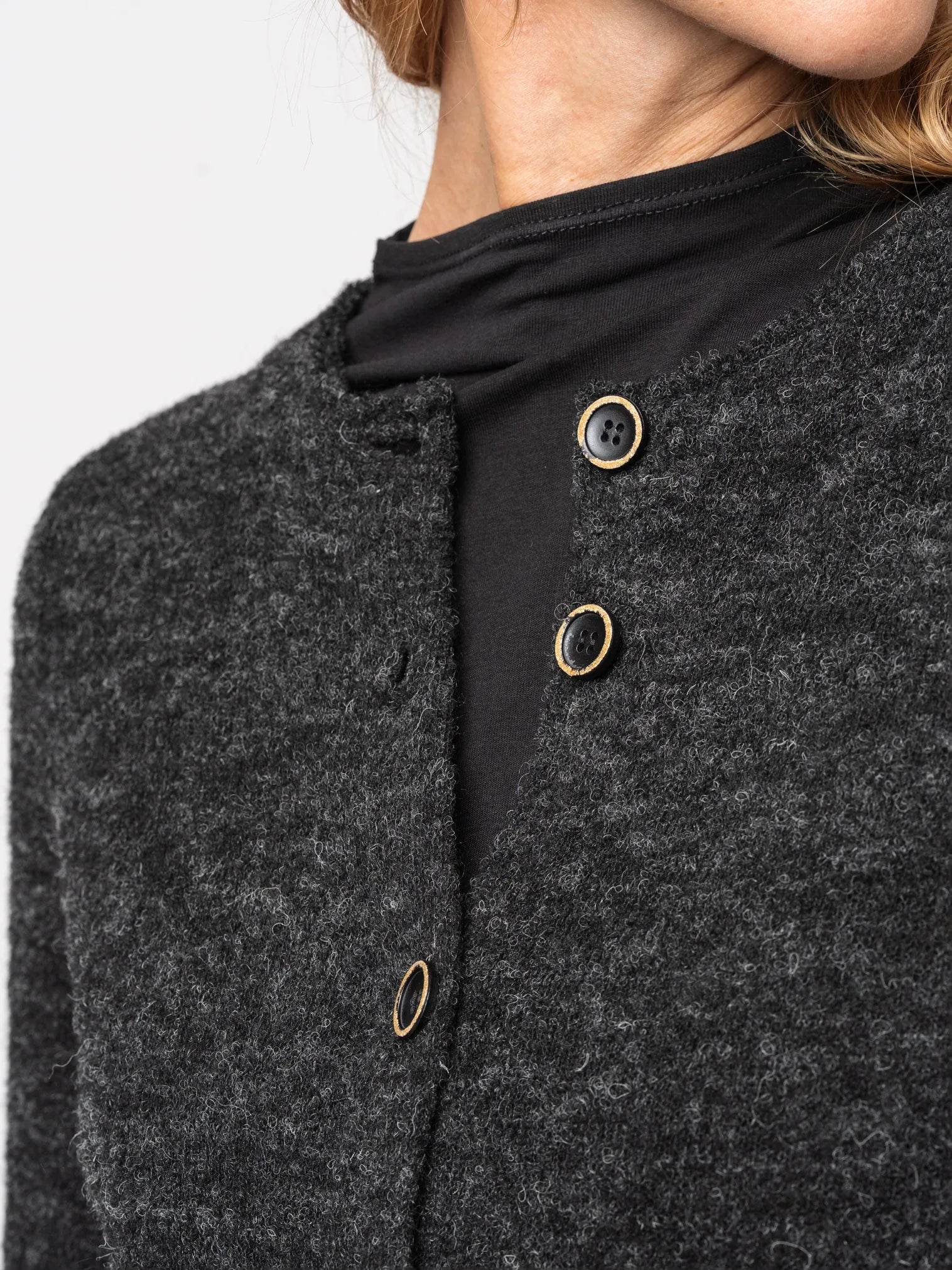 Long Buttoned Cardigan - by NOSTRA SANTISSIMA