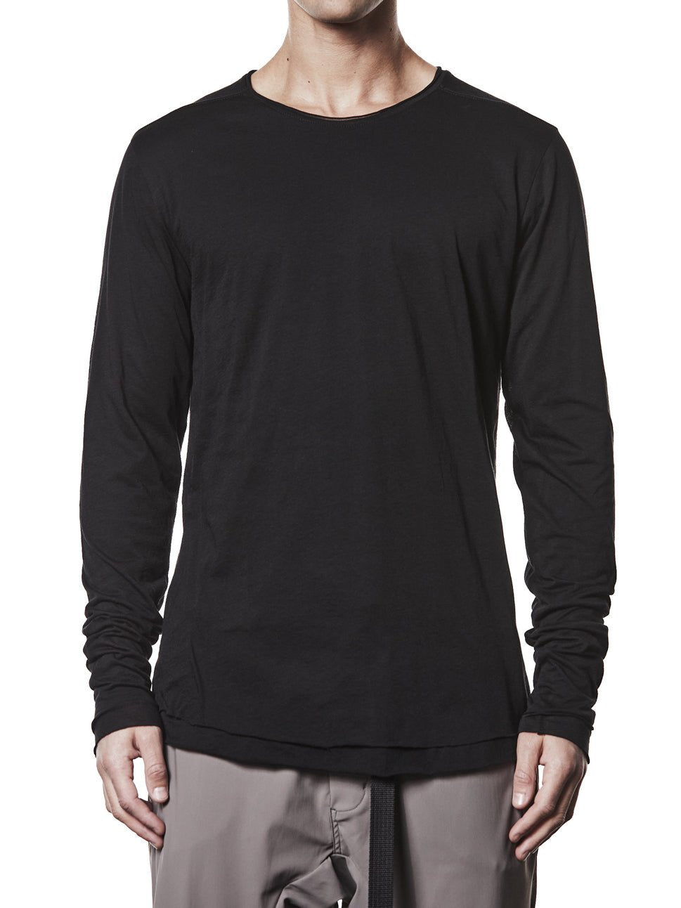 Long Sleeve Cotton T-Shirt - by THOM KROM