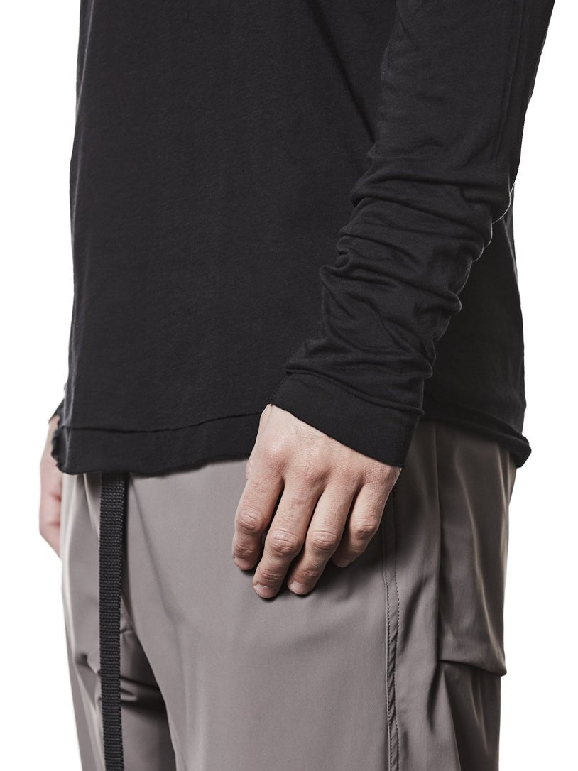 Long Sleeve Cotton T-Shirt - by THOM KROM