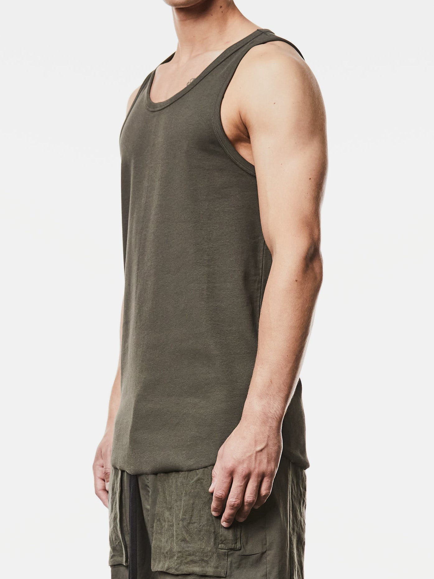 Long Slim Fit Tank Top - by THOM KROM