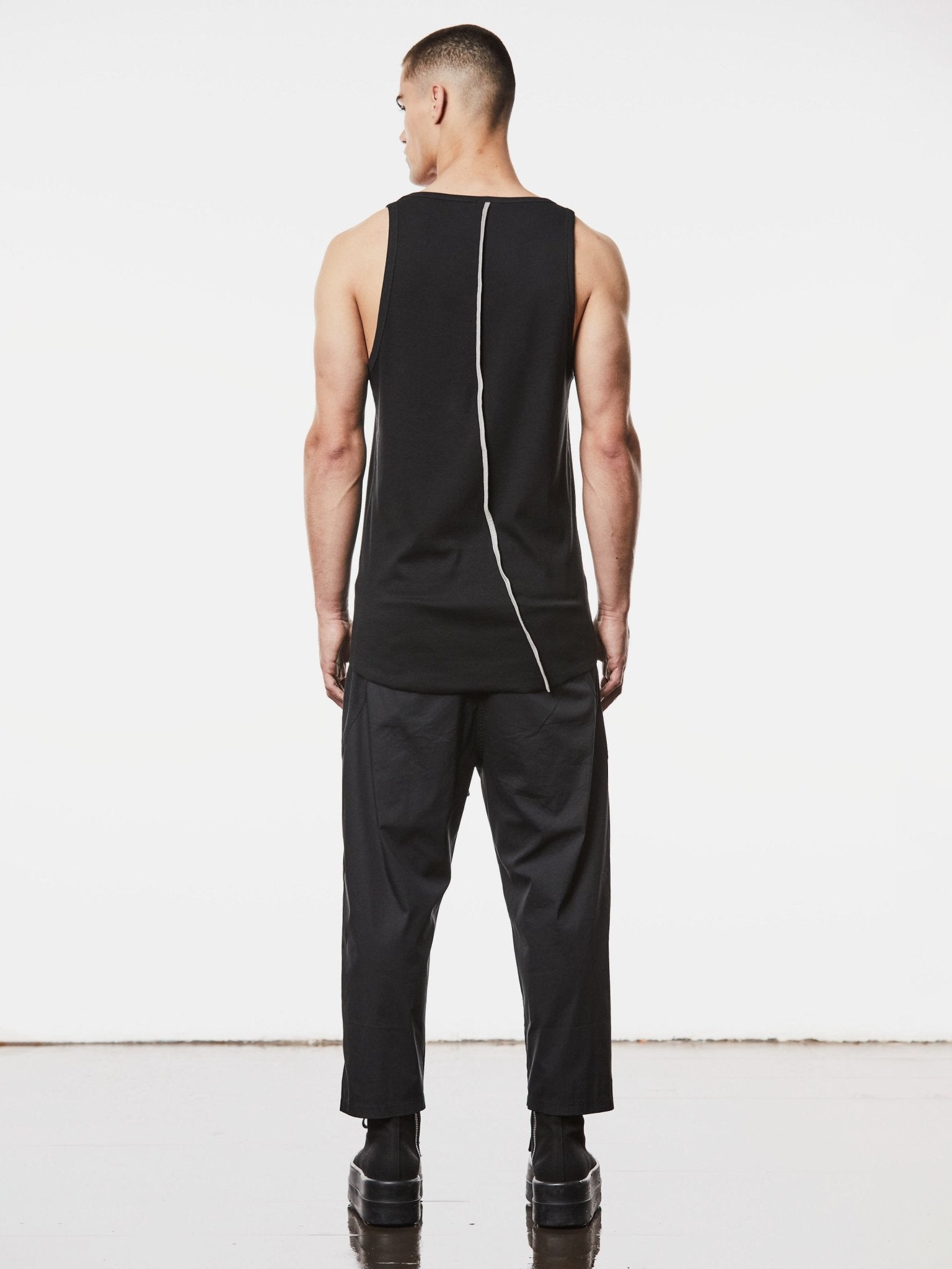 Long Slim Fit Tank Top - by THOM KROM