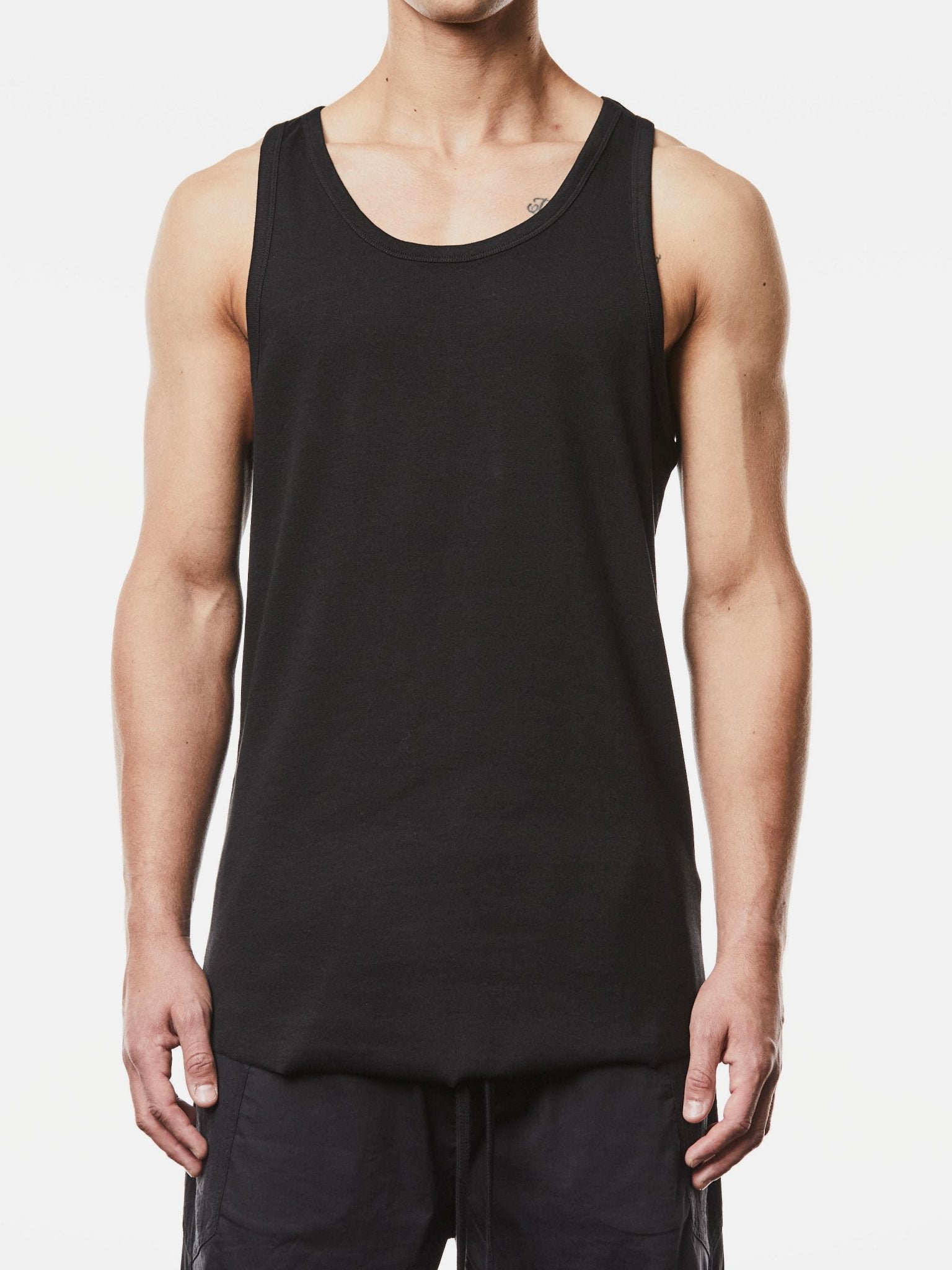 Long Slim Fit Tank Top - by THOM KROM