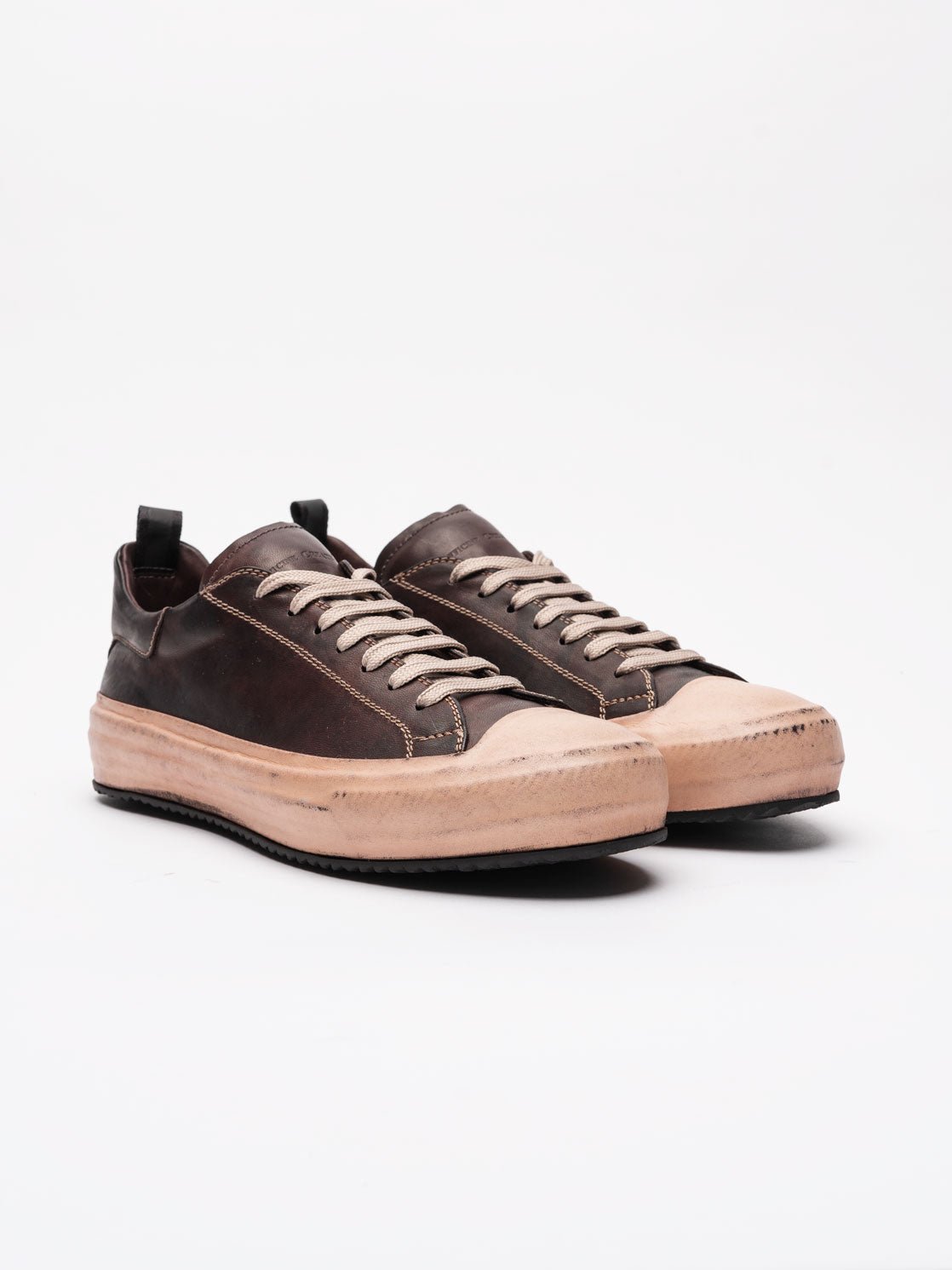 Low - Top Leather Sneakers - by OFFICINE CREATIVE