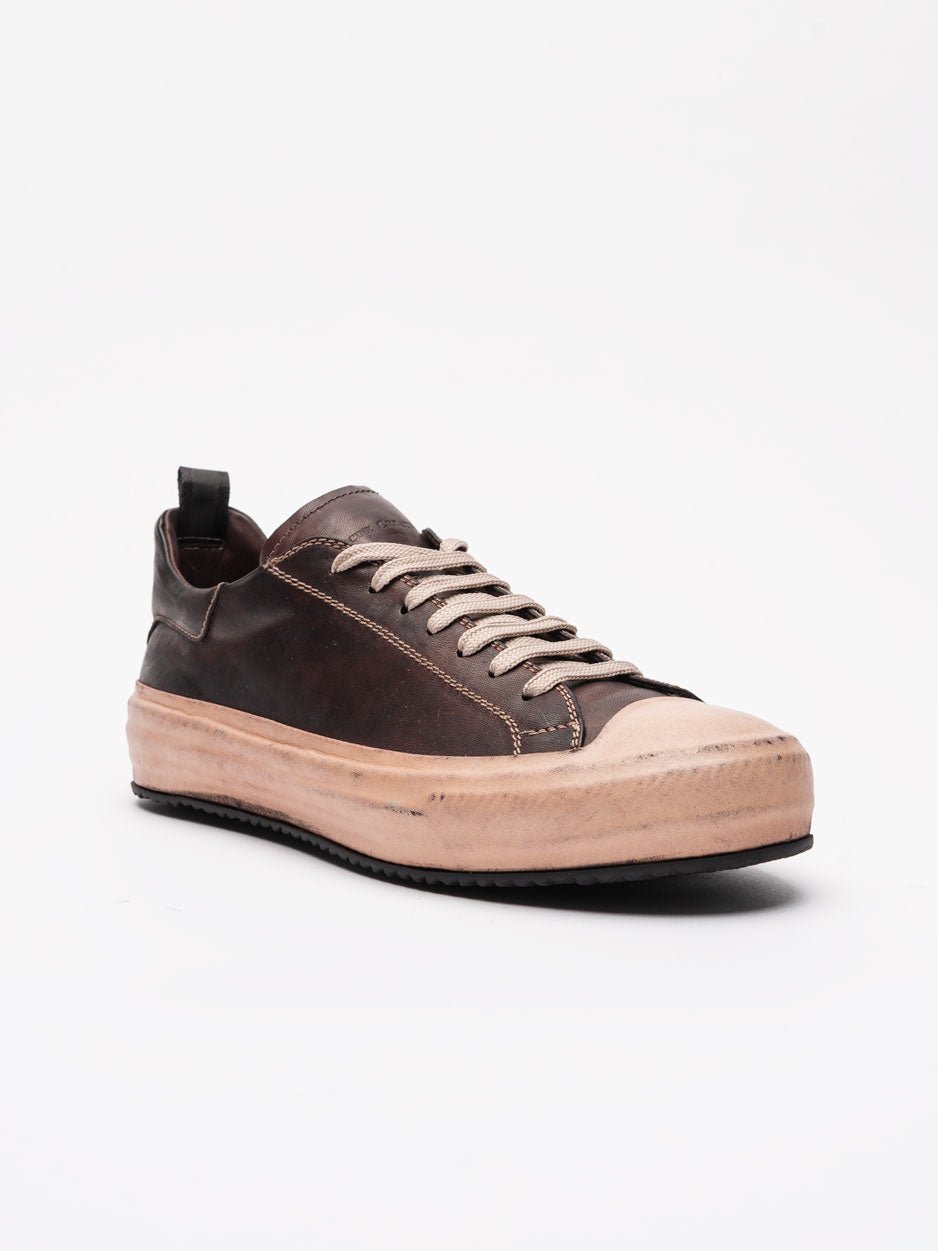 Low - Top Leather Sneakers - by OFFICINE CREATIVE