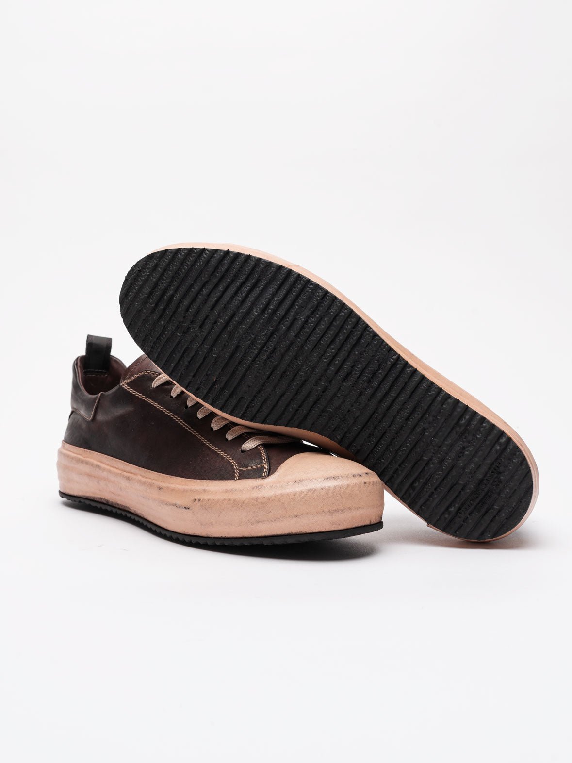 Low - Top Leather Sneakers - by OFFICINE CREATIVE