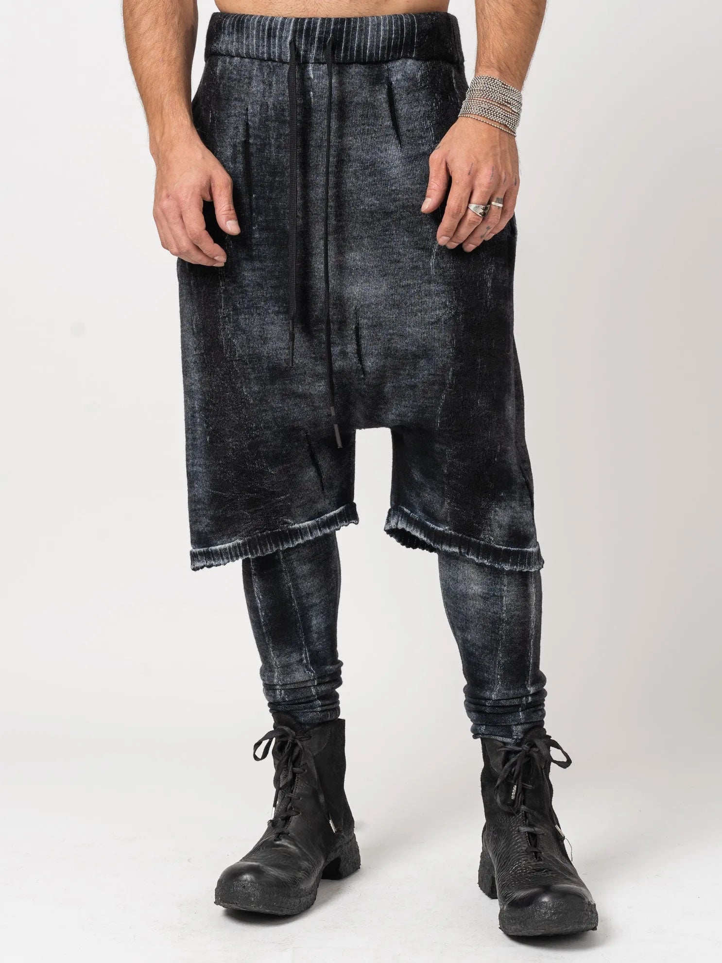 Medium Wool Double Pants - by MD75