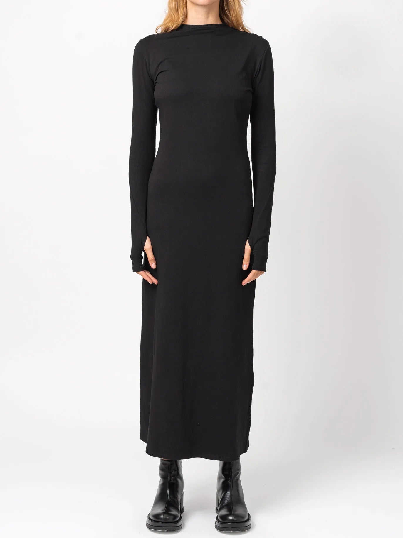 Minimalist Long Sleeve Midi Dress - by NOSTRA SANTISSIMA