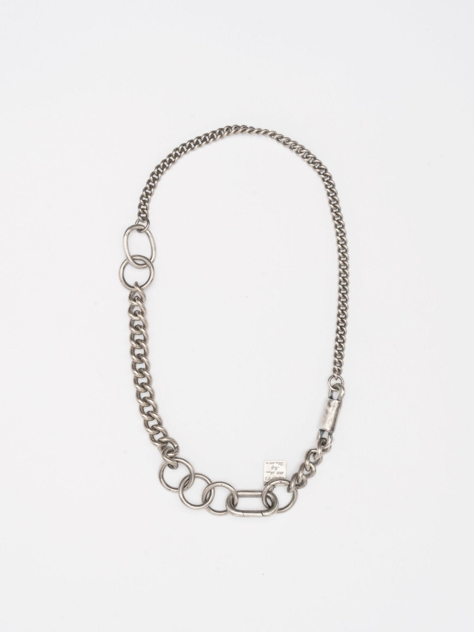 Mixed Link Silver Necklace - by GOTI