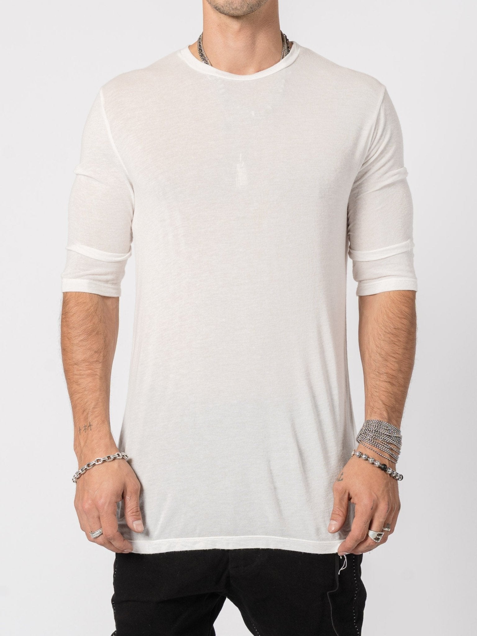 Modal Cashmere Blend Tee - by MD75