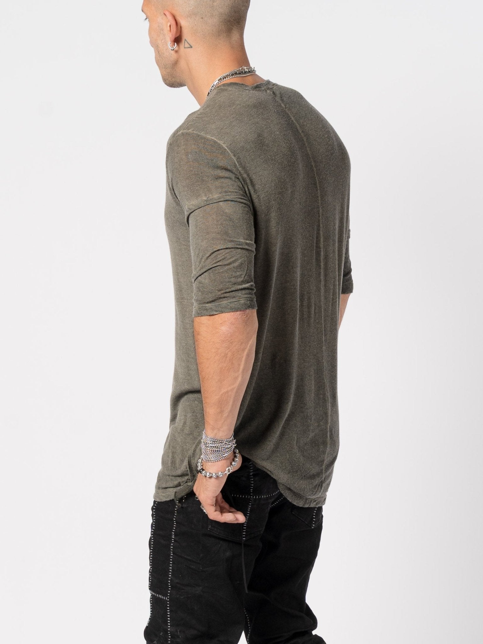 Modal Cashmere Blend Tee - by MD75