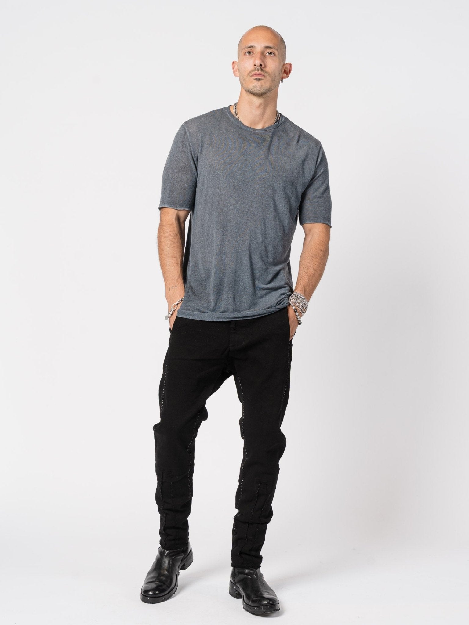 Modal Cashmere Blend Tee - by MD75