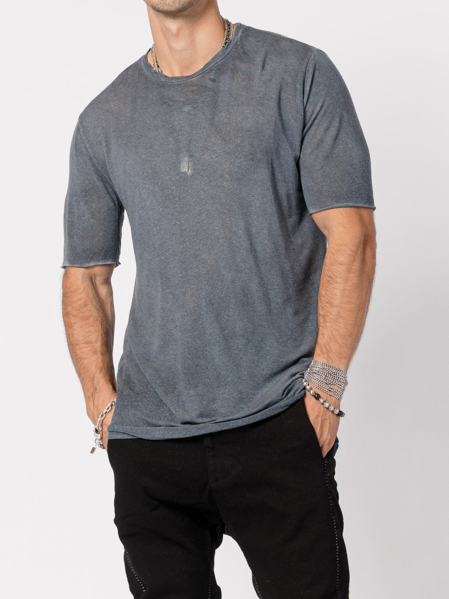 Modal Cashmere Blend Tee - by MD75