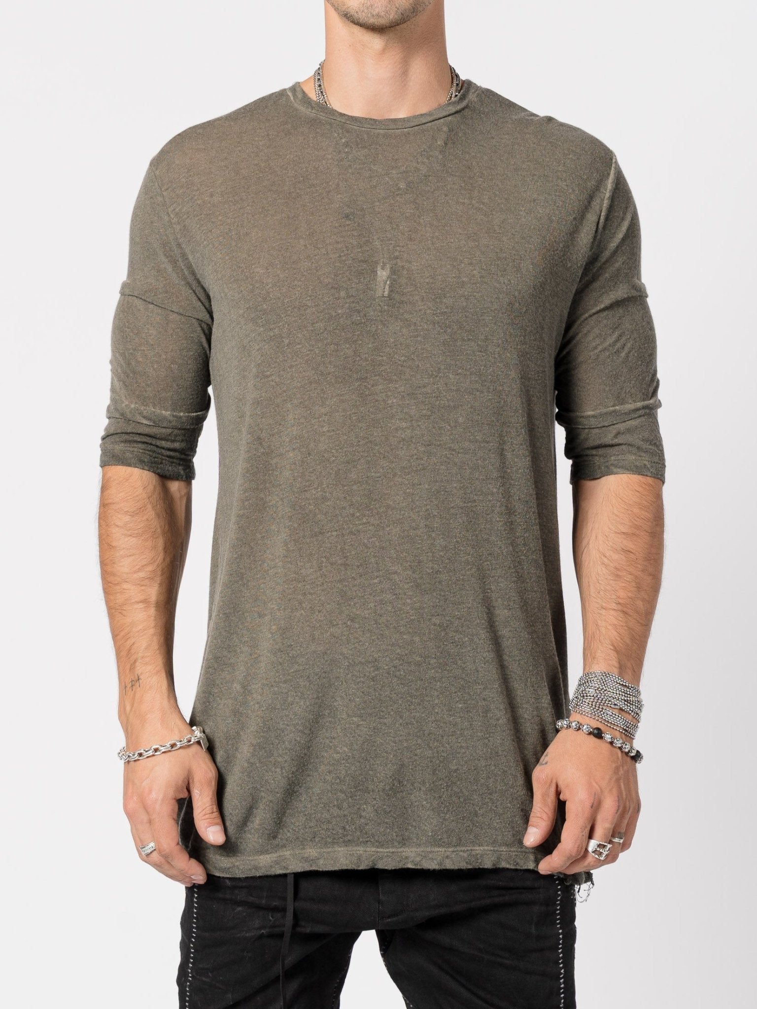 Modal Cashmere Blend Tee - by MD75