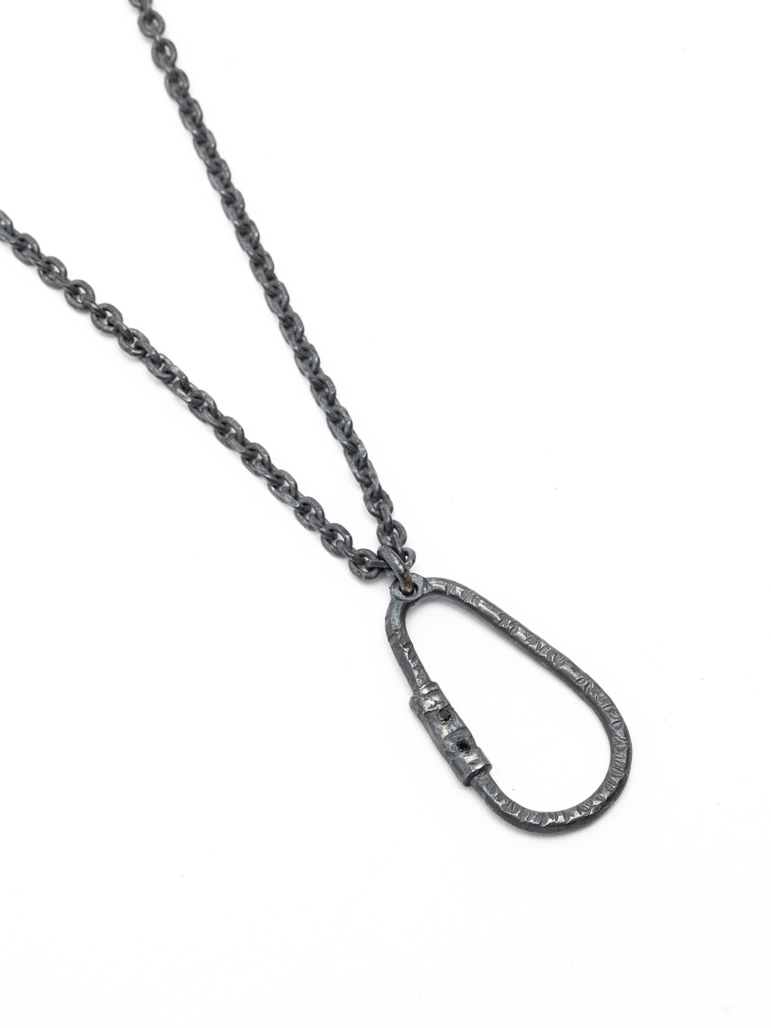 Necklace with Clasp and Natural Diamonds - by CEDAR