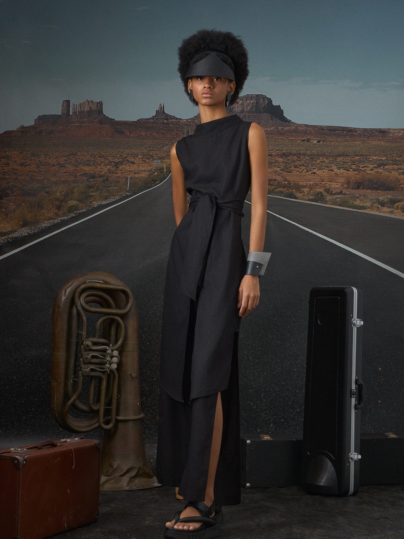 Nina Simone – versatile long slit tunic blouse - by Eating the Goober