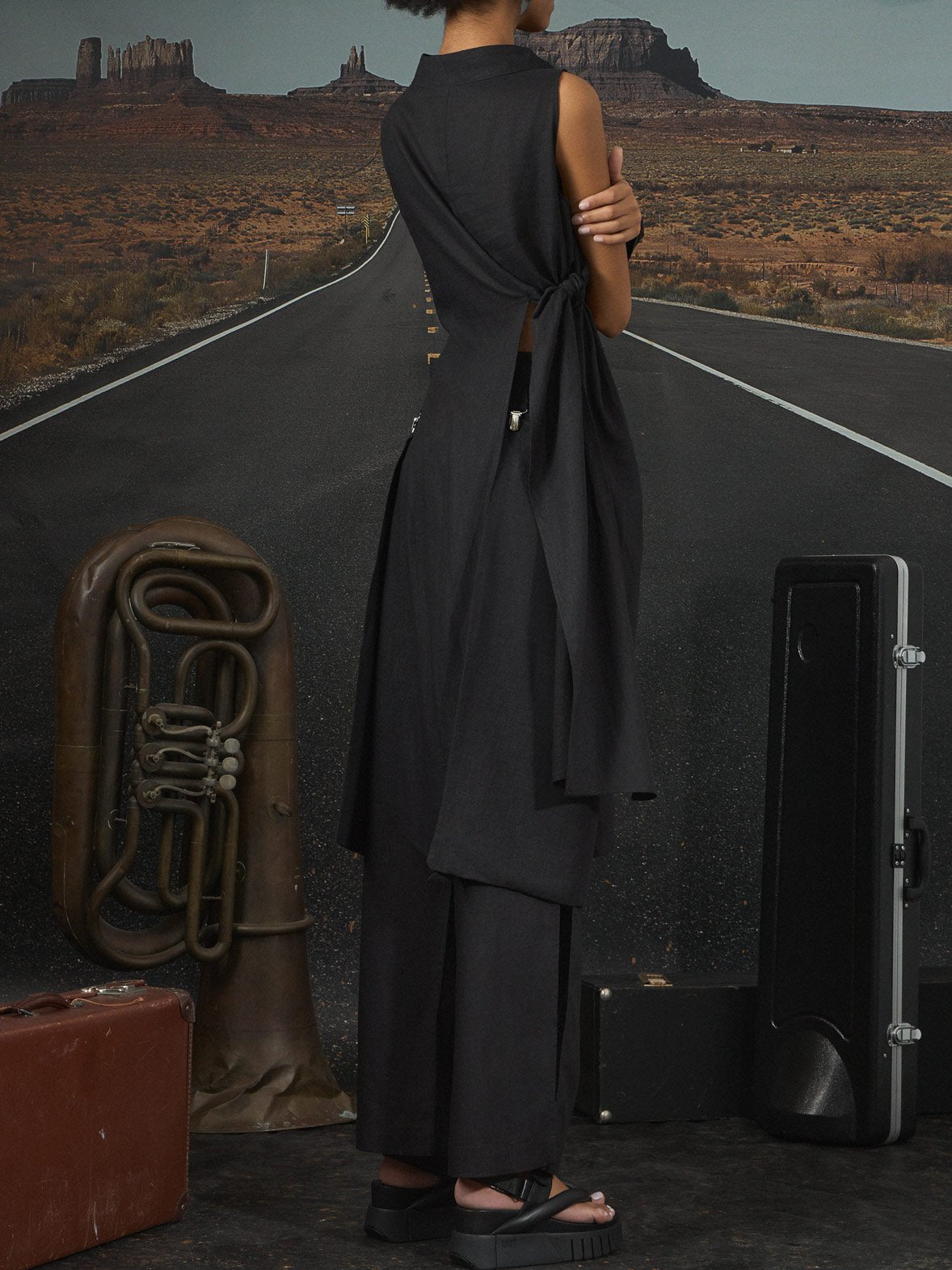 Nina Simone – versatile long slit tunic blouse - by Eating the Goober