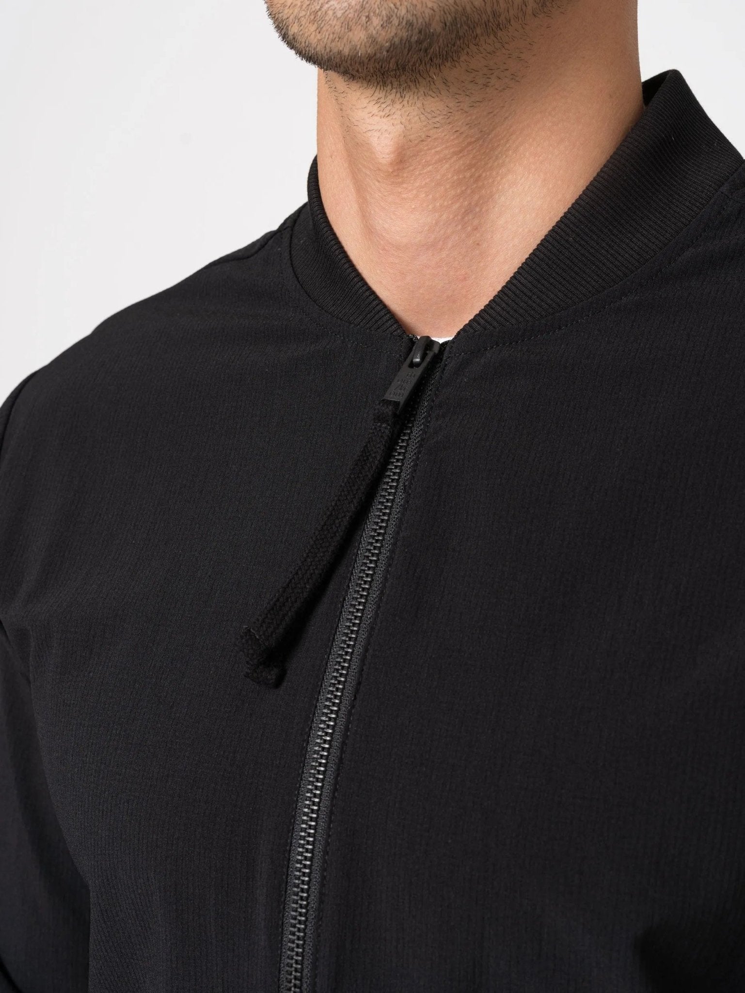 Nylon overall with bomber collar - by THOM KROM