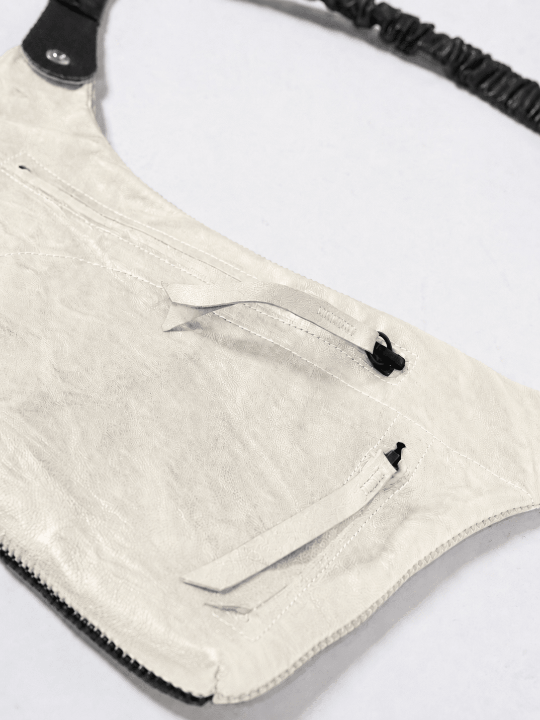 Object-Dyed Leather Crossbody Pouch - by ISAAC SELLAM