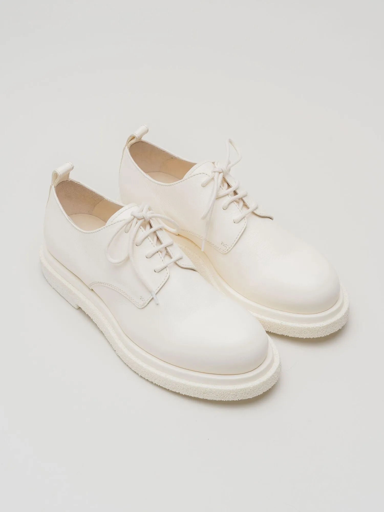 Officine Creative Tonal Derby Leather Lace - up Milk - by OFFICINE CREATIVE