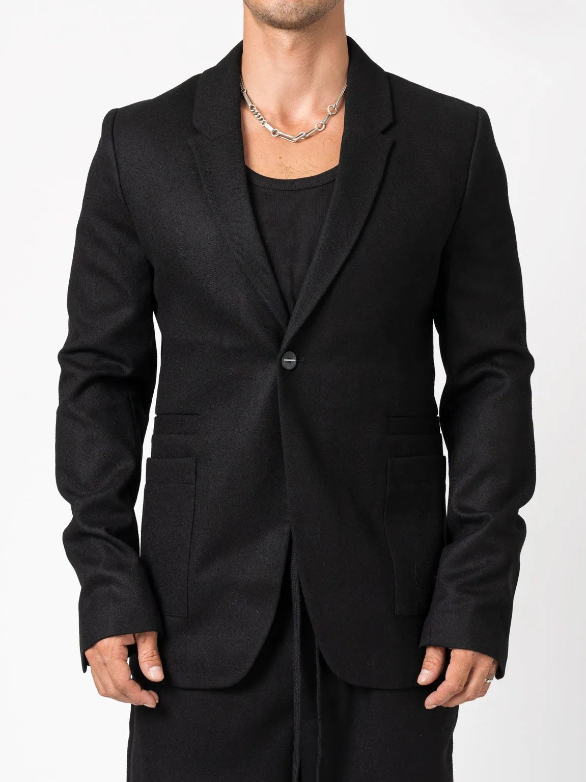 One button blazer - by THOM KROM
