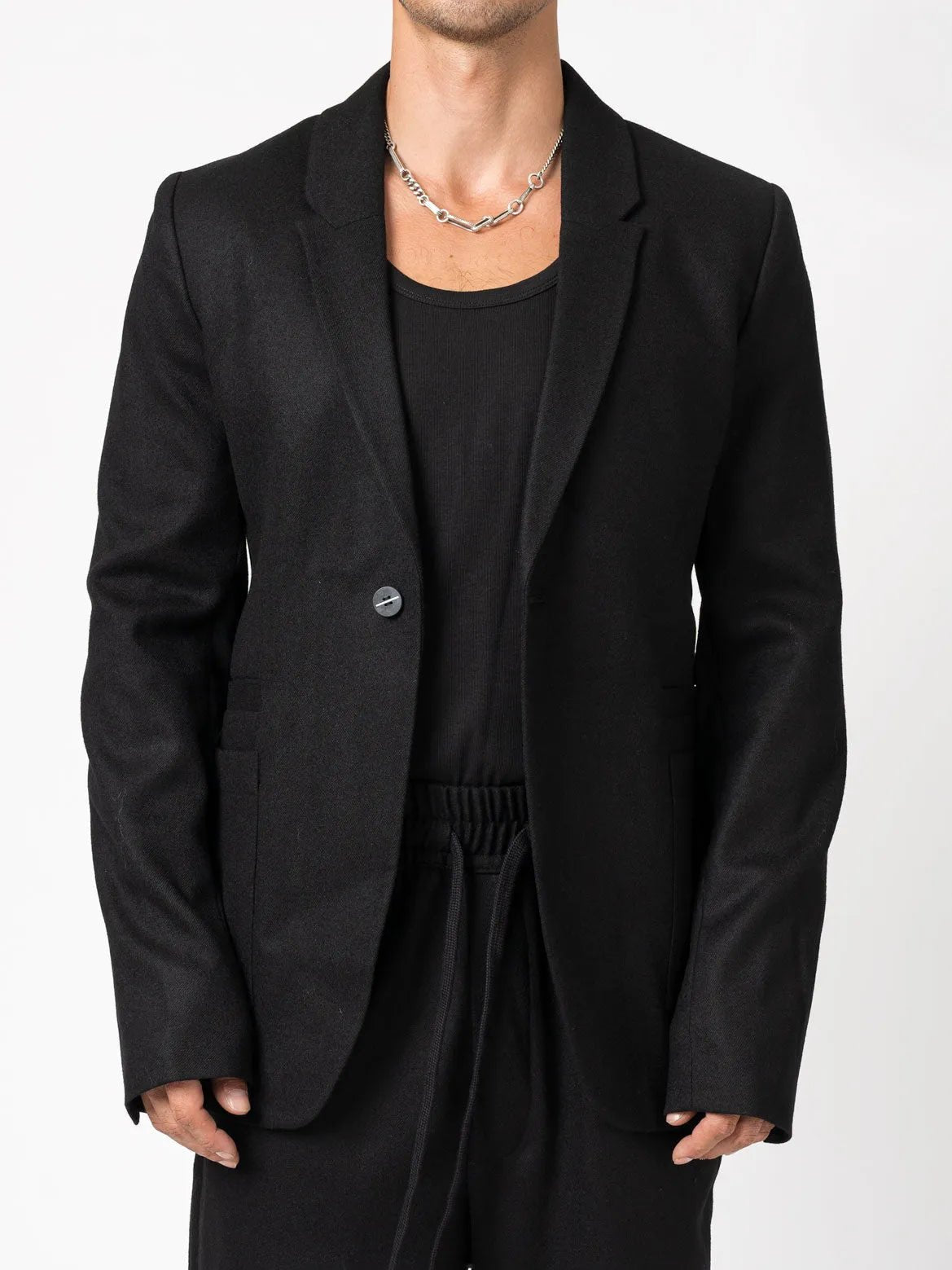 One button blazer - by THOM KROM